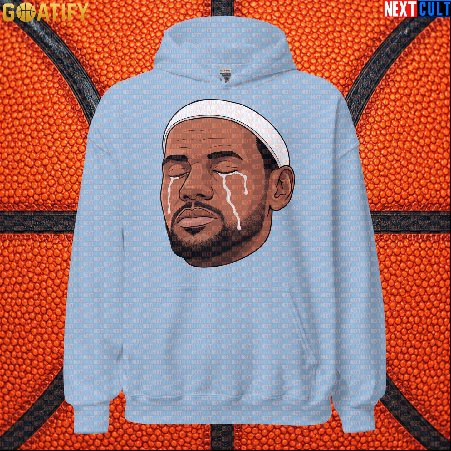 Crying LeBron Meme Hoodie – Emotional NBA Basketball Pullover Game Day Gift for Sports Fans |  | ["Basketball", "LeBron James", "NBA"]