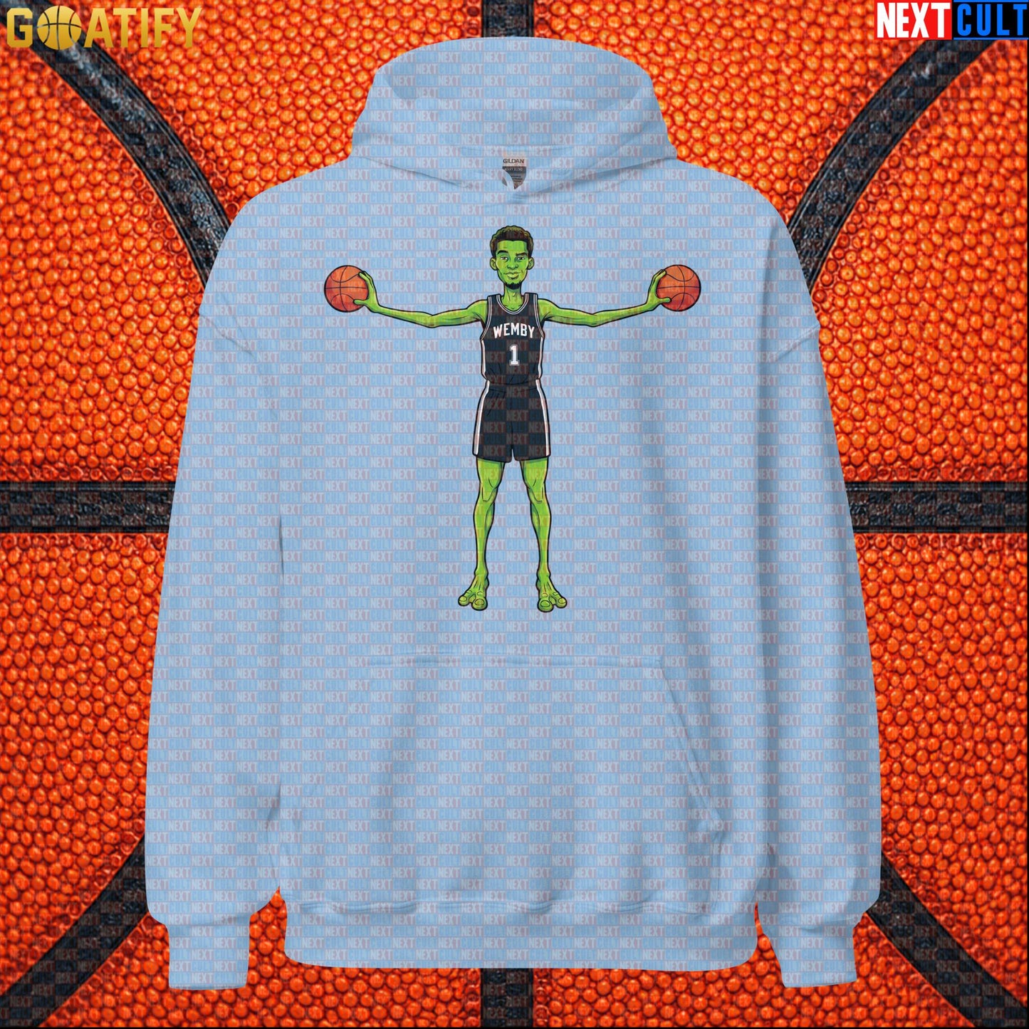 Basketball Hoodie Alien Wemby Sci-Fi Graphic for Spurs Fans, Game Day and Streetwear |  | ["Basketball", "France", "NBA", "San Antonio Spurs", "Victor Wembanyama", "Wemby"]