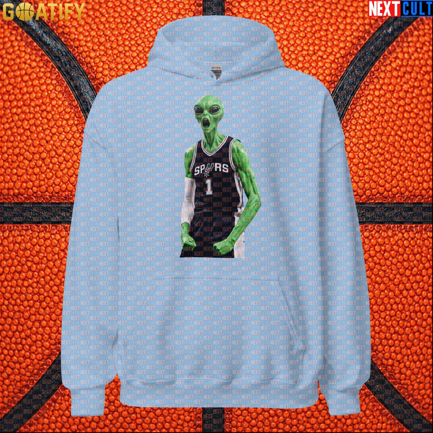 Basketball Hoodie Screaming Alien Wemby Graphic for Victor Wembanyama and Spurs Fans |  | ["Basketball", "France", "NBA", "San Antonio Spurs", "Victor Wembanyama", "Wemby"]
