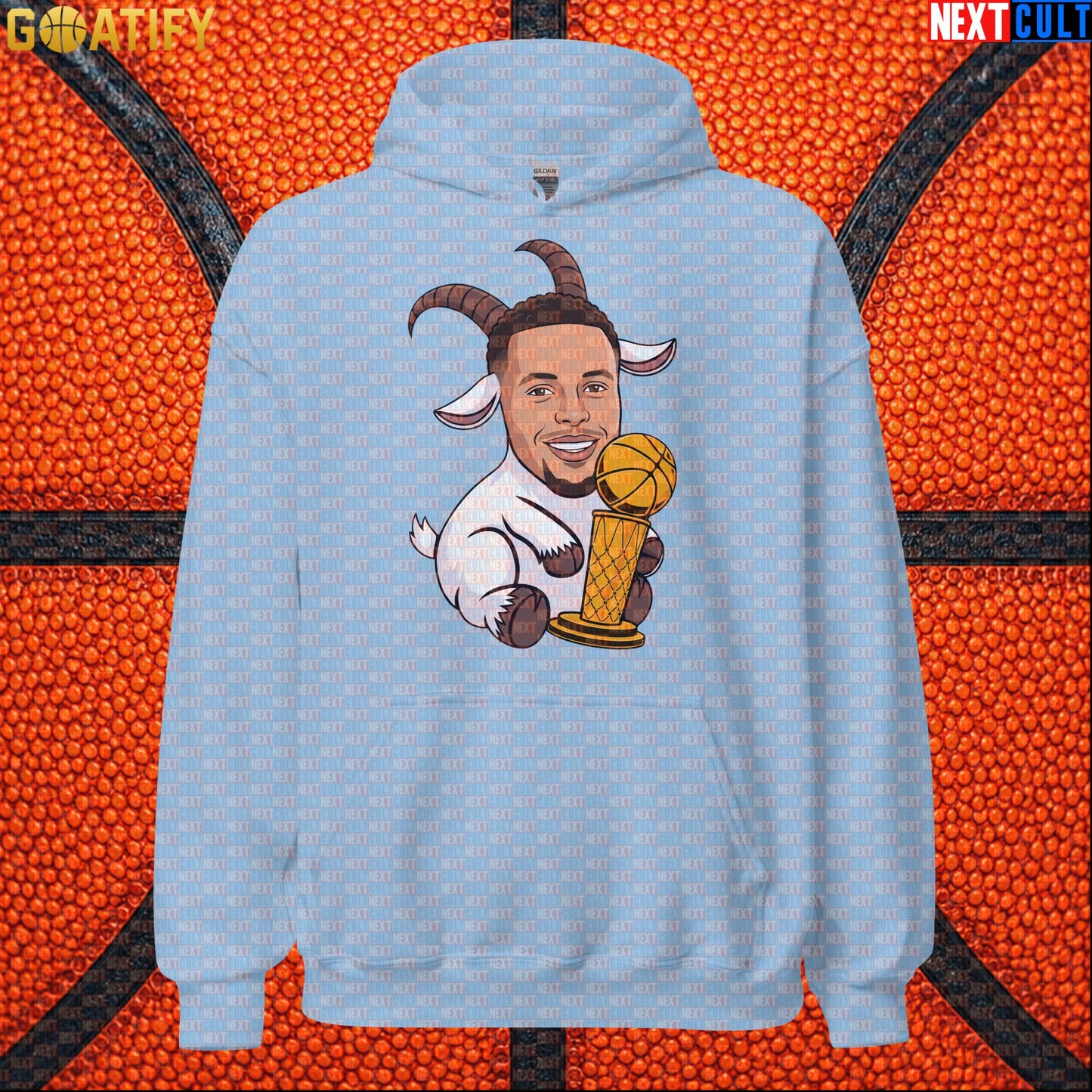 Basketball Hoodie Stephen Curry GOAT Champion Pullover for Warriors Fans & NBA Game Day | Hoodies | ["Basketball", "Golden State Warriors", "NBA", "NCB", "Stephen Curry"]