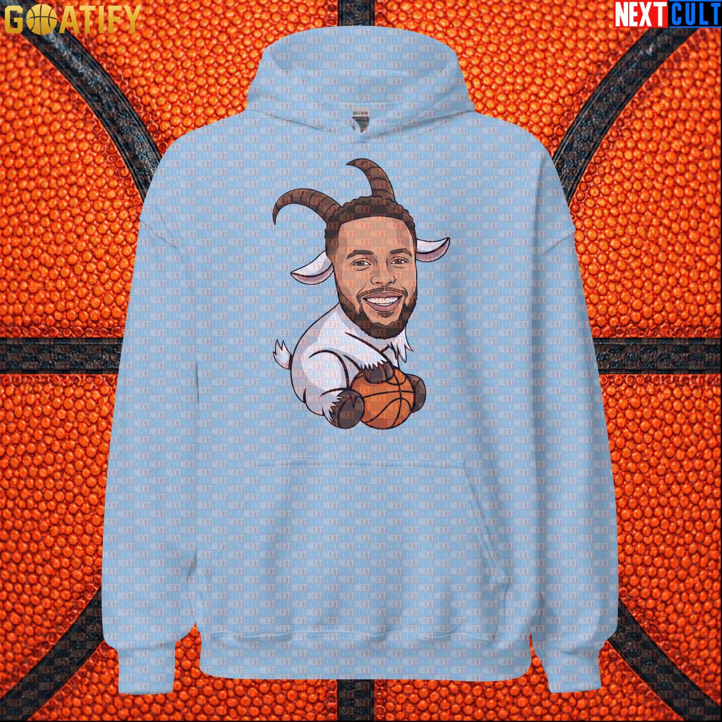 Stephen Curry Hoodie GOAT Basketball Pullover for Warriors Fans, Funny NBA Sports Gift | Hoodies | ["Basketball", "Golden State Warriors", "NBA", "NCB", "Stephen Curry"]