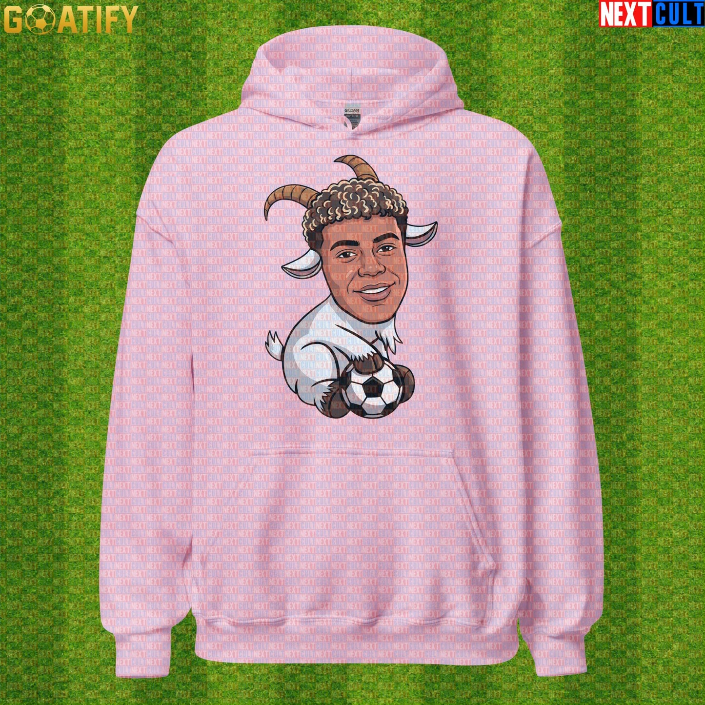Lamine Yamal Hoodie – Baby GOAT Soccer Pullover for Spain Fans and World Cup Nights Light Pink Next Cult Brand