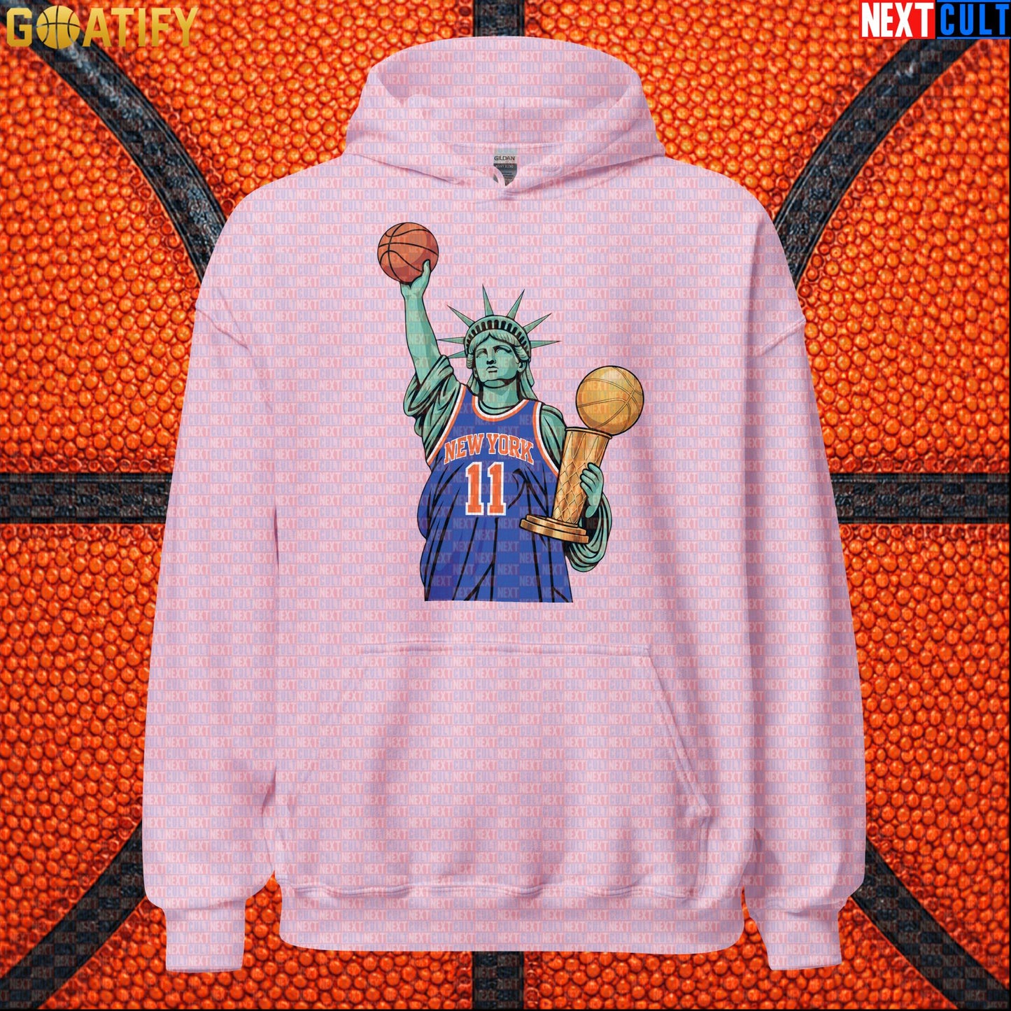 New York Knicks Hoodie – Reigning NBA Champions Pullover for New York Basketball Fans Light Pink Next Cult Brand