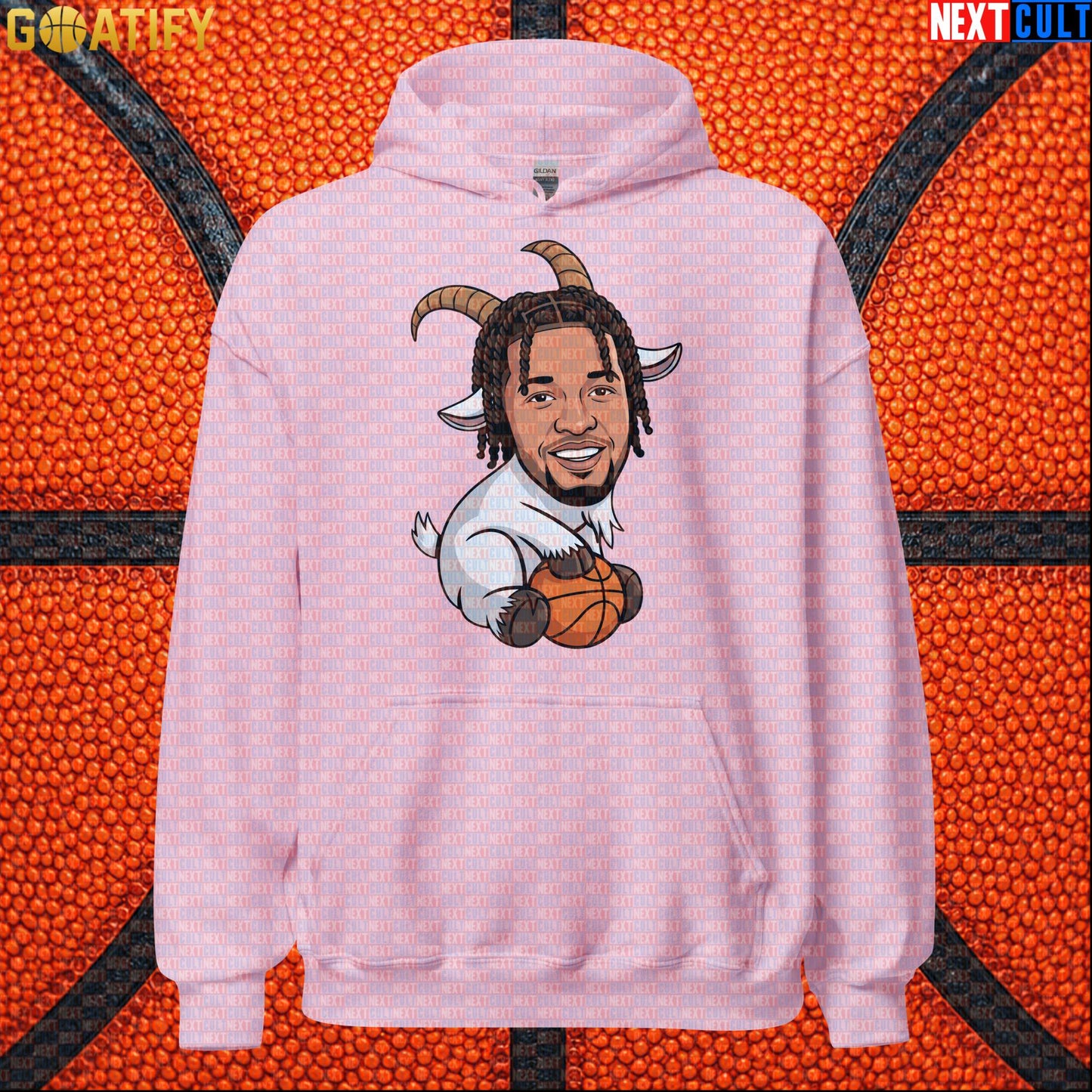 Jalen Brunson Hoodie – Champion GOAT Pullover for Knicks Fans and NYC Basketball Style Light Pink Next Cult Brand