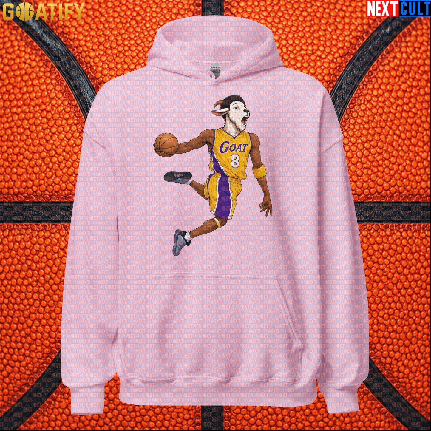 Kobe Bryant Hoodie – Young Kobe No. 8 Dunking GOAT Pullover for Lakers Basketball Fans |  | ["Basketball", "Kobe Bryant", "Los Angeles Lakers", "NBA"]