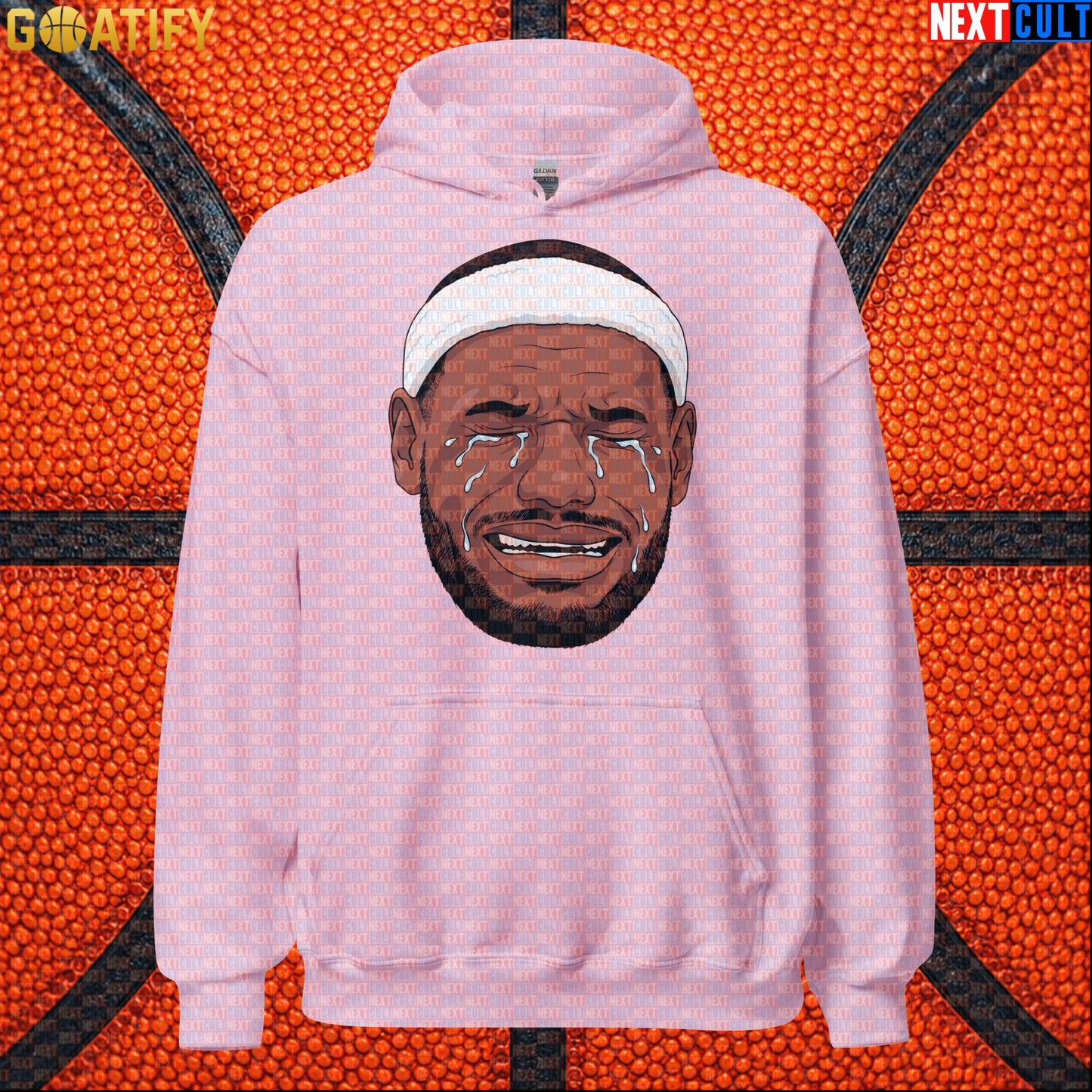 Crying LeBron Meme Hoodie – Funny NBA Basketball Pullover Game Day Gift for Sports Fans |  | ["Basketball", "LeBron James", "NBA"]