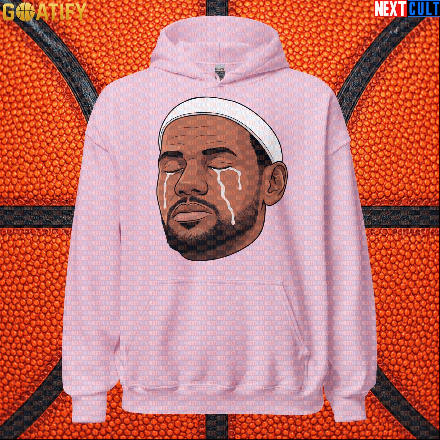 Crying LeBron Meme Hoodie – Emotional NBA Basketball Pullover Game Day Gift for Sports Fans |  | ["Basketball", "LeBron James", "NBA"]