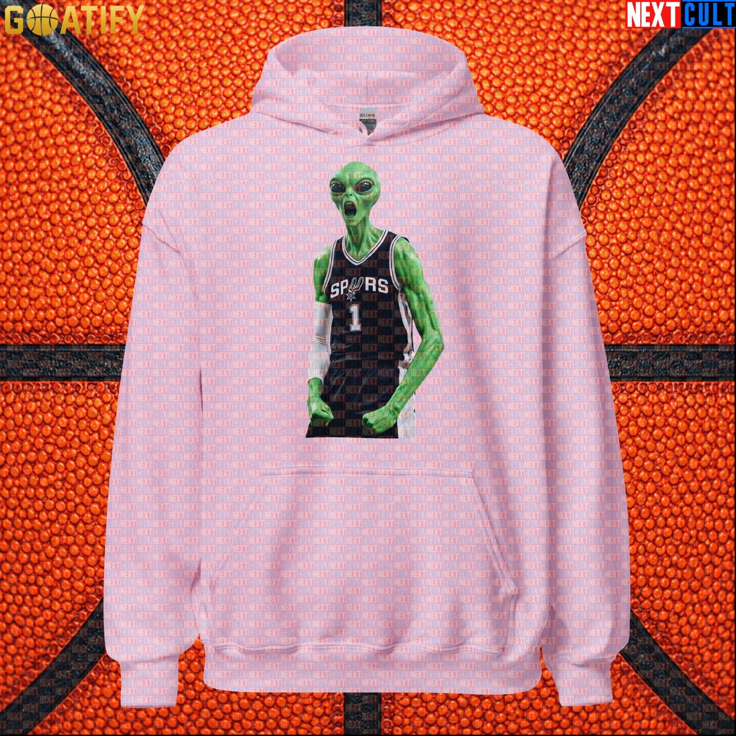 Basketball Hoodie Screaming Alien Wemby Graphic for Victor Wembanyama and Spurs Fans |  | ["Basketball", "France", "NBA", "San Antonio Spurs", "Victor Wembanyama", "Wemby"]