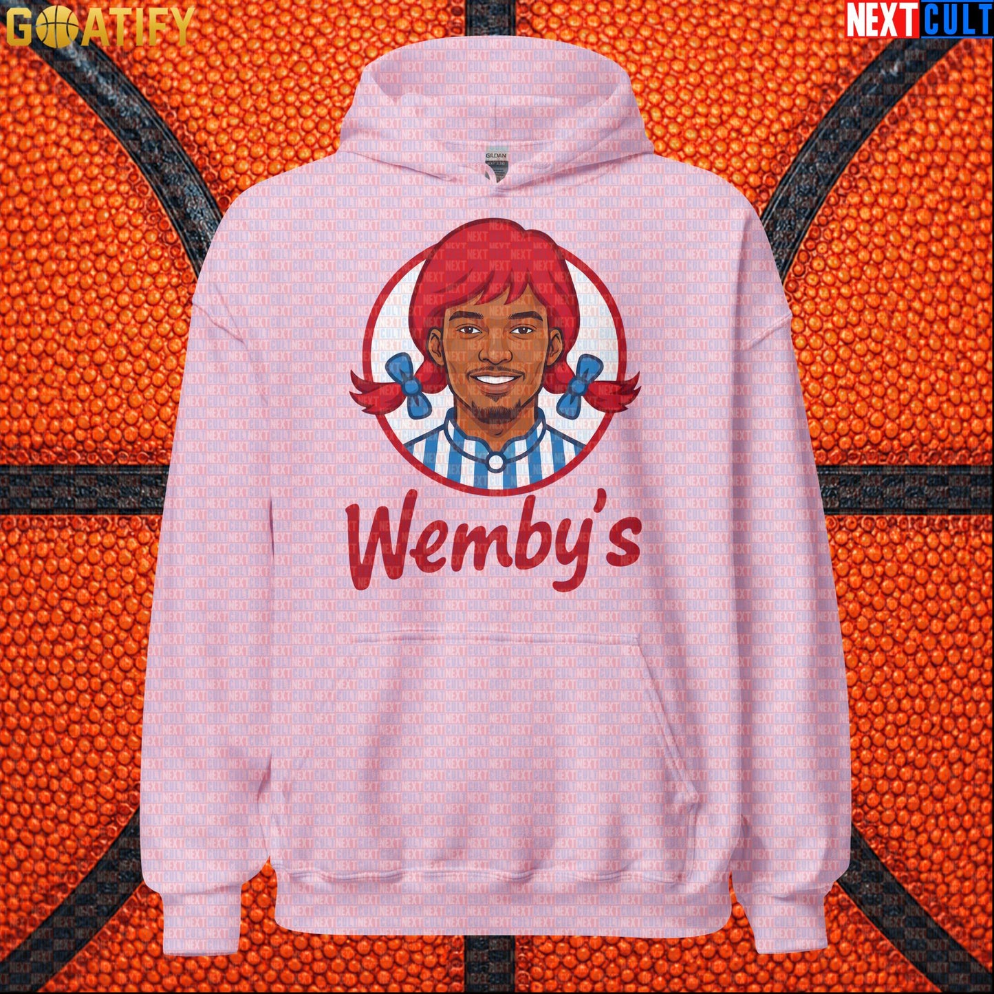 Basketball Hoodie Wemby's Fast Food Meme for Wemby Fans, NBA Games and Novelty Gifts |  | ["Basketball", "France", "NBA", "San Antonio Spurs", "Victor Wembanyama", "Wemby"]