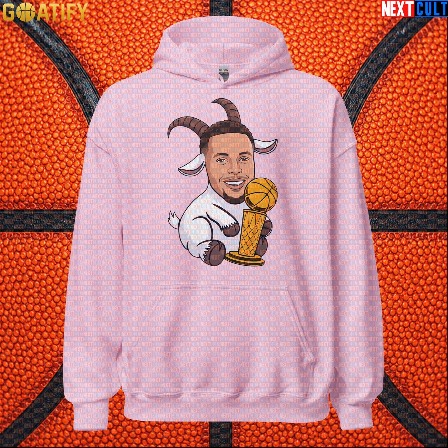 Basketball Hoodie Stephen Curry GOAT Champion Pullover for Warriors Fans & NBA Game Day | Hoodies | ["Basketball", "Golden State Warriors", "NBA", "NCB", "Stephen Curry"]