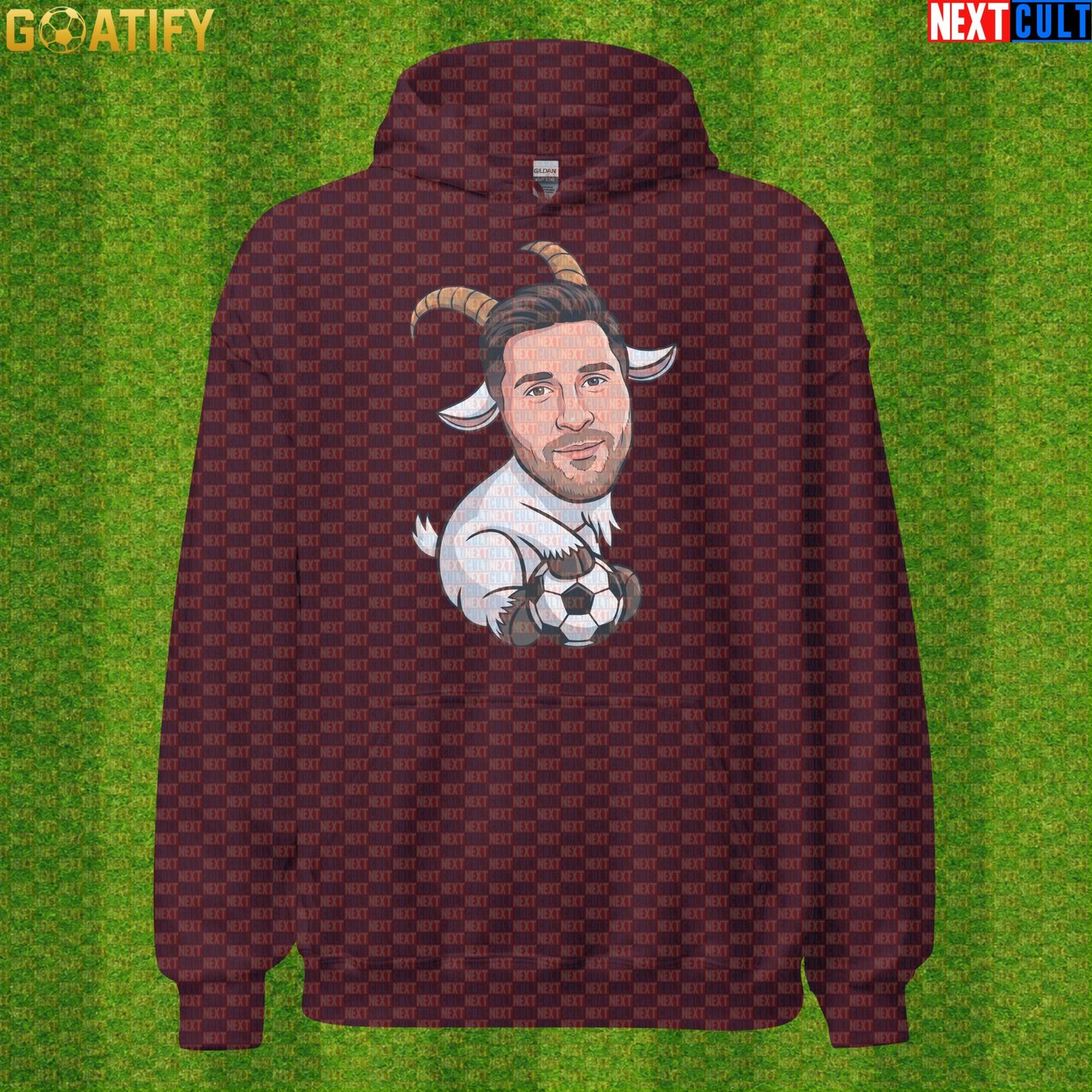 Lionel Messi Hoodie - Funny GOAT Soccer Pullover Gift for Argentina World Cup Football Fans |  | ["Argentina", "Barcelona", "Football", "Inter Miami", "Lionel Messi", "Soccer"]