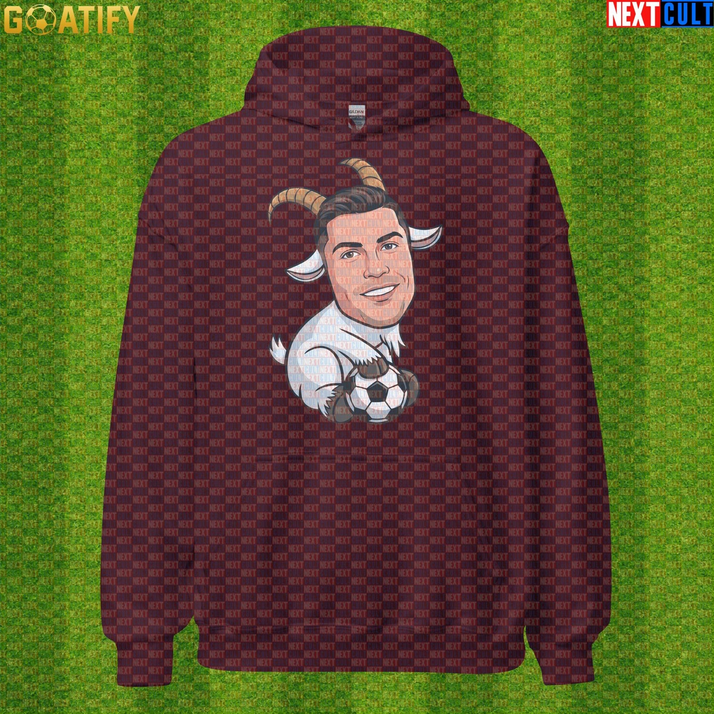 Cristiano Ronaldo Hoodie – Funny GOAT Football Pullover Gift for Portugal World Cup Fans |  | ["Al Nassr", "Cristiano Ronaldo", "Football", "Juventus", "Manchester United", "Portugal", "Real Madrid", "Soccer"]