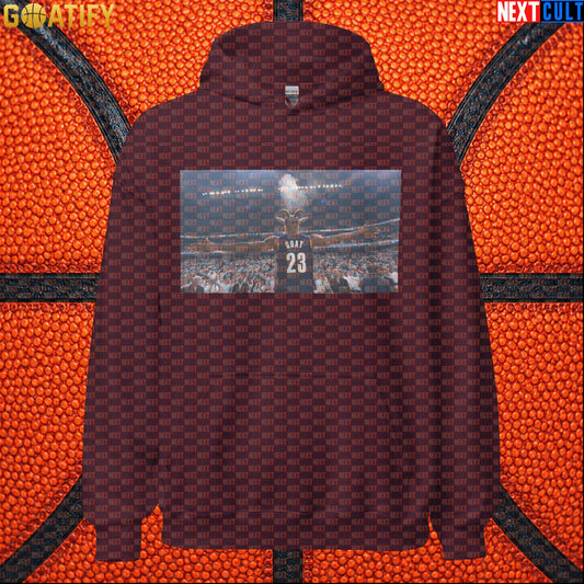 LeBron James Hoodie – GOAT Chalk Toss Pullover for Cleveland Cavaliers Match Days |  | ["Basketball", "Cleveland Cavaliers", "LeBron James", "NBA"]