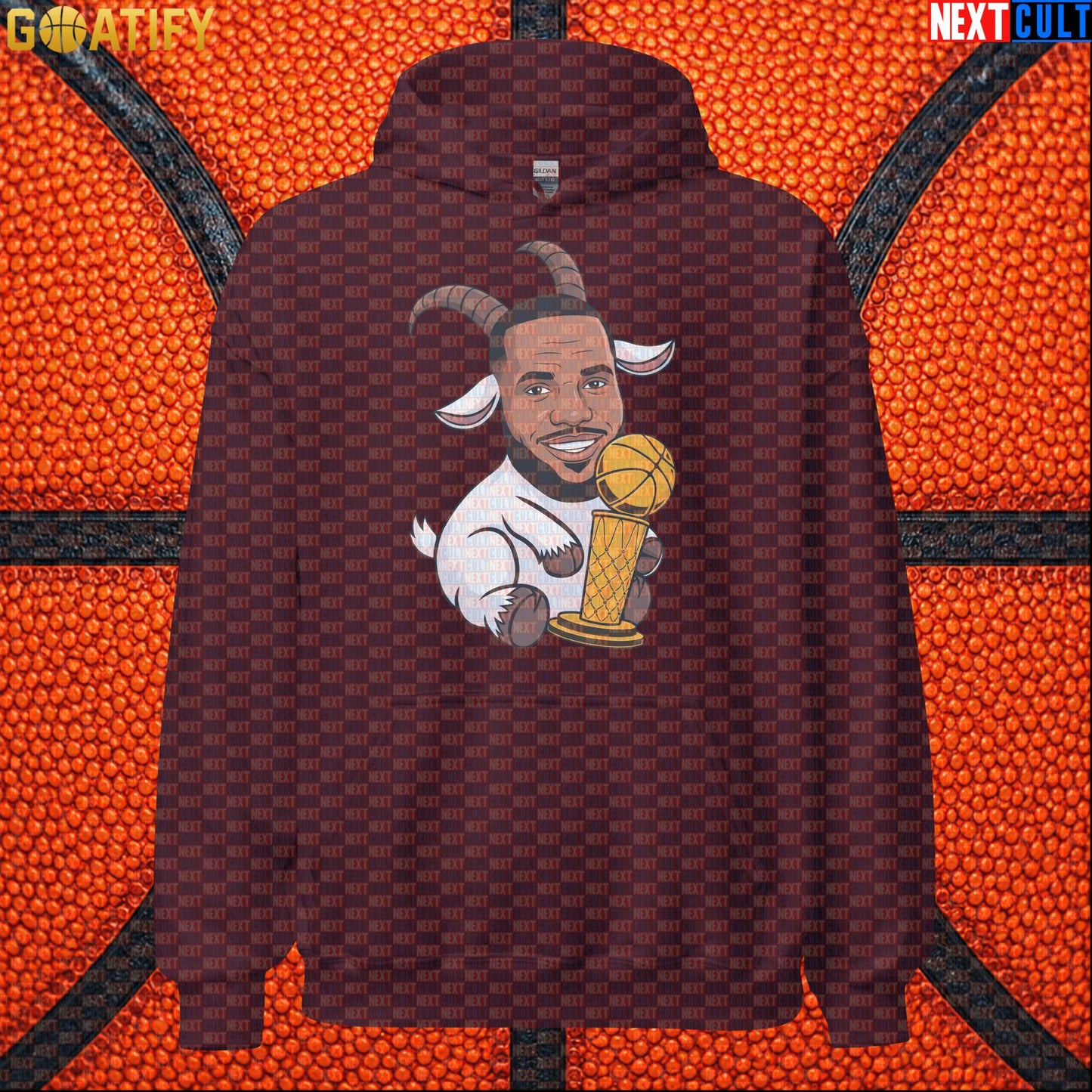 LeBron James Hoodie – LeGOAT Champion Pullover for Basketball Fans and NBA Game Days |  | ["Basketball", "Cleveland Cavaliers", "LeBron James", "Los Angeles Lakers", "Miami Heat", "NBA"]
