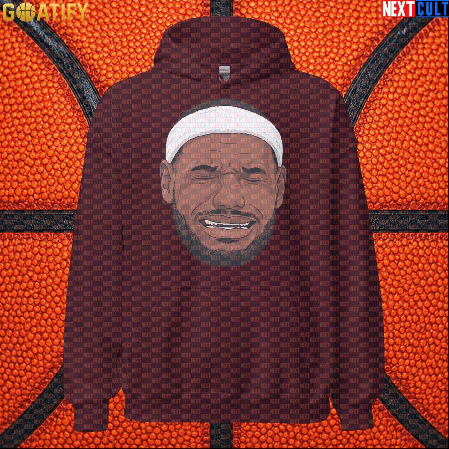 Crying LeBron Meme Hoodie – Funny NBA Basketball Pullover Game Day Gift for Sports Fans |  | ["Basketball", "LeBron James", "NBA"]