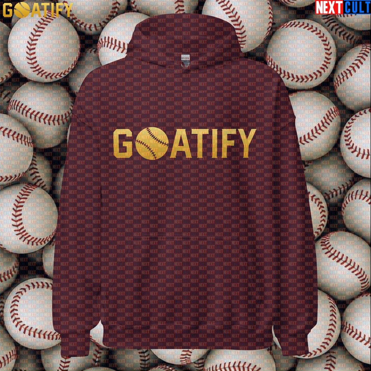 Hoodie GOATIFY Baseball GOAT Pullover for MLB Fans Greatest of All Time Sports Gift | Hoodies | ["Baseball", "MLB", "NCB"]