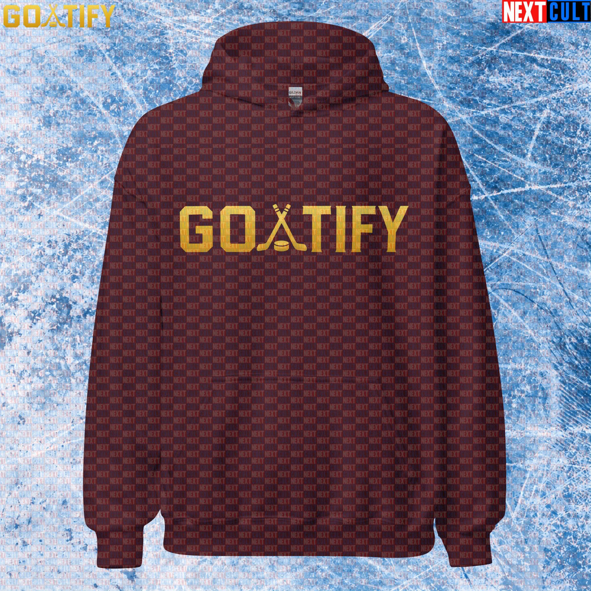 Hockey GOAT Hoodie GOATIFY Gold Logo Pullover for NHL Fans & Ice Hockey Gifts | Hoodies | ["Hockey", "NCB", "NHL"]