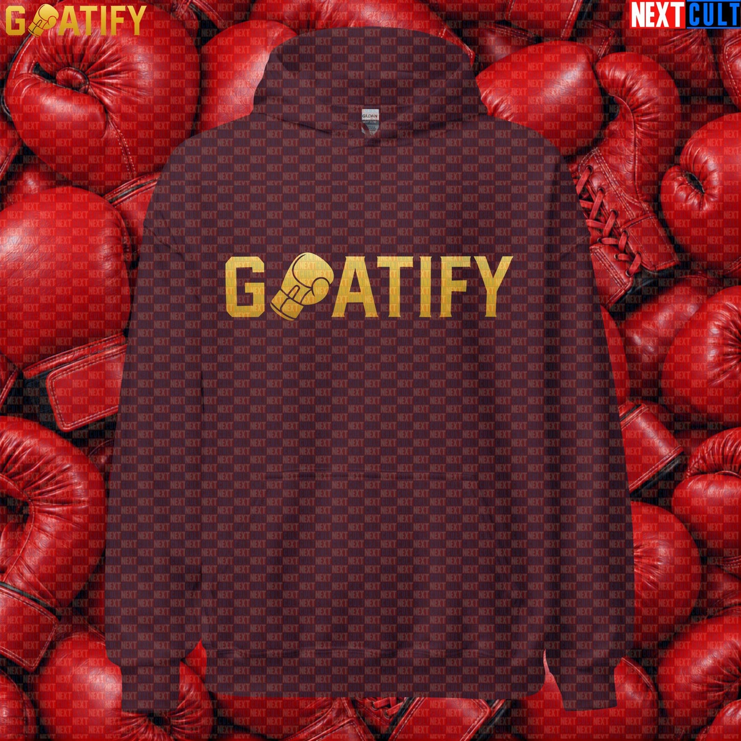 Boxing GOAT Hoodie GOATIFY Gold Fight Pullover for Boxing Fans & Martial Arts Sports Gifts | Hoodies | ["Boxing", "Martial Arts", "NCB"]