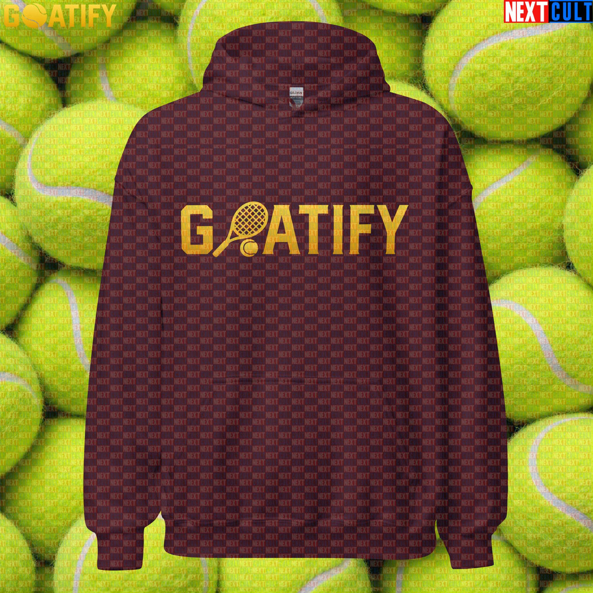 Tennis GOAT Hoodie Golden Racket & Ball Pullover for Players, Fans & Gifts | GOATIFY | Hoodies | ["NCB", "Tennis"]