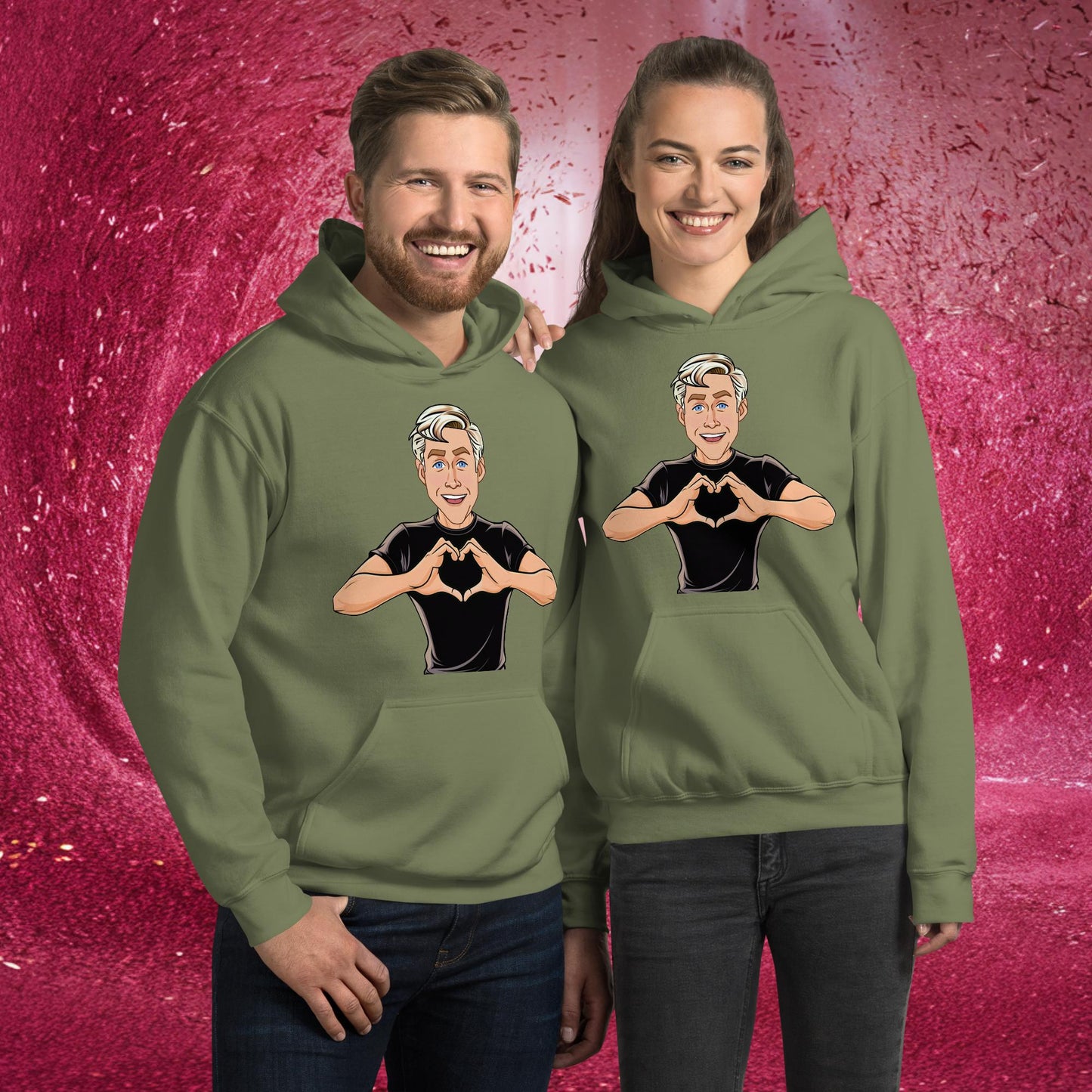 I Love Ryan Gosling Ken Barbie Movie I am Kenough Unisex Hoodie Next Cult Brand