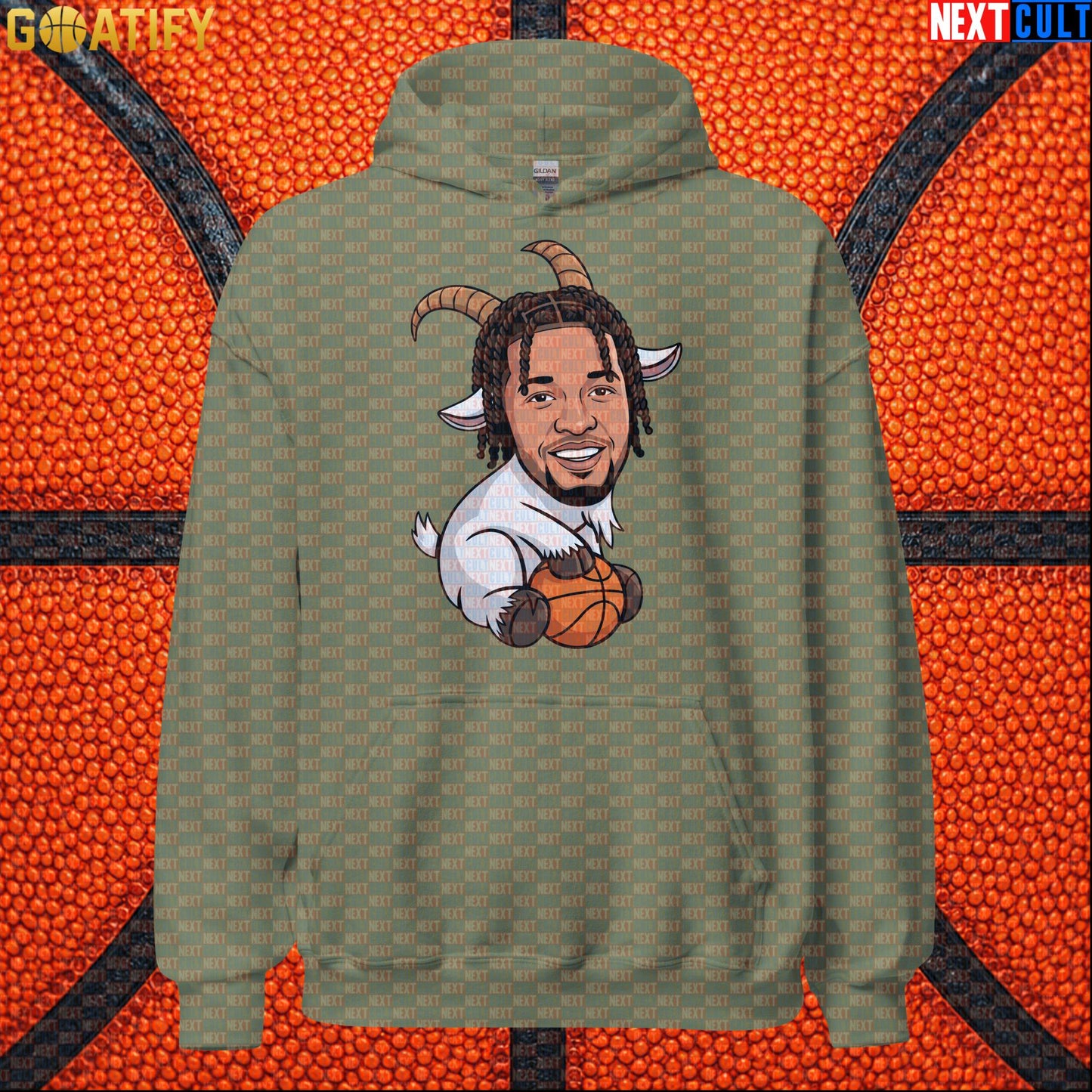 Jalen Brunson Hoodie – Champion GOAT Pullover for Knicks Fans and NYC Basketball Style Military Green Next Cult Brand