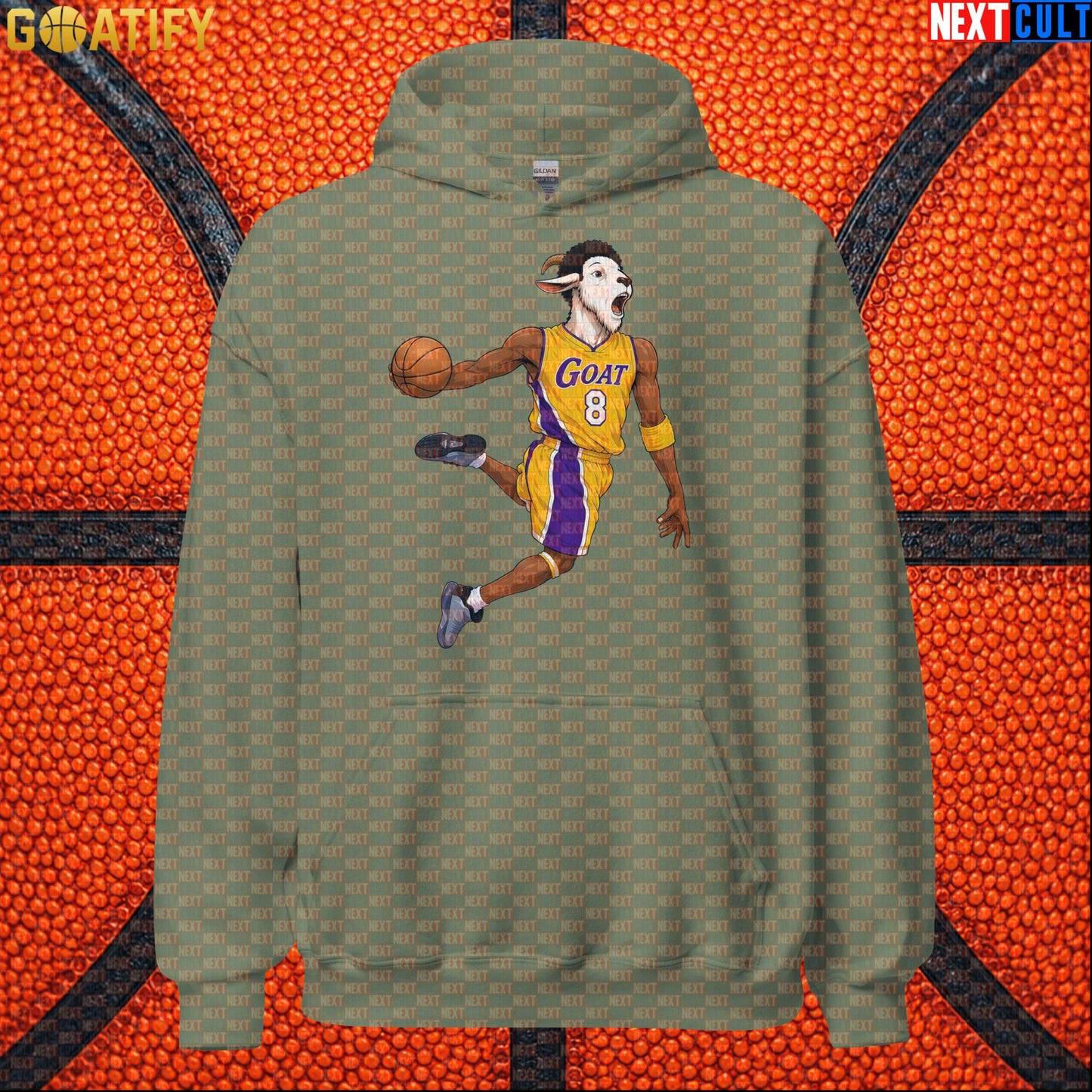 Kobe Bryant Hoodie – Young Kobe No. 8 Dunking GOAT Pullover for Lakers Basketball Fans |  | ["Basketball", "Kobe Bryant", "Los Angeles Lakers", "NBA"]