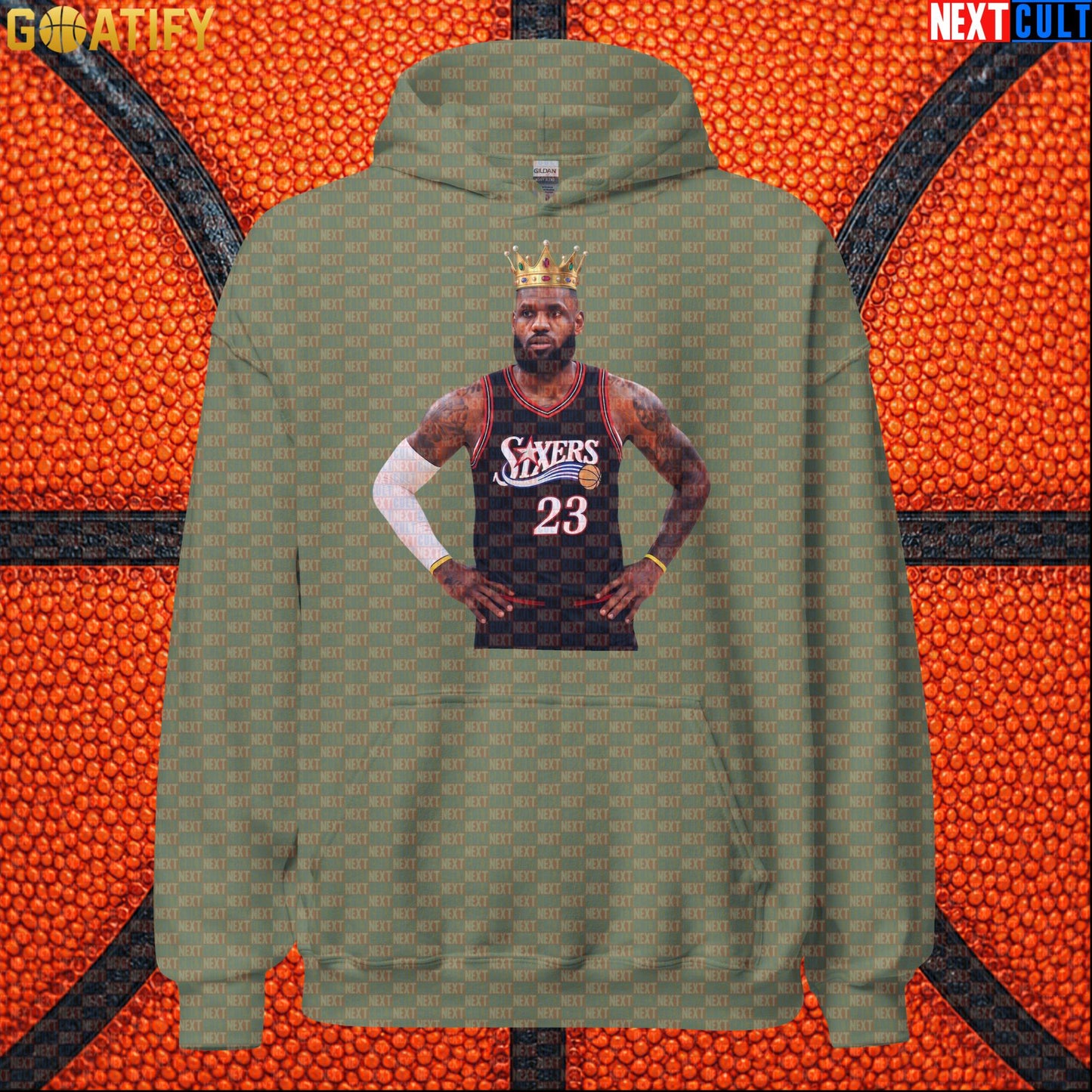 LeBron James Hoodie – King of Philadelphia 76ers Basketball Pullover for NBA Fans & Gifts |  | ["Basketball", "LeBron James", "NBA", "Philadelphia 76ers"]