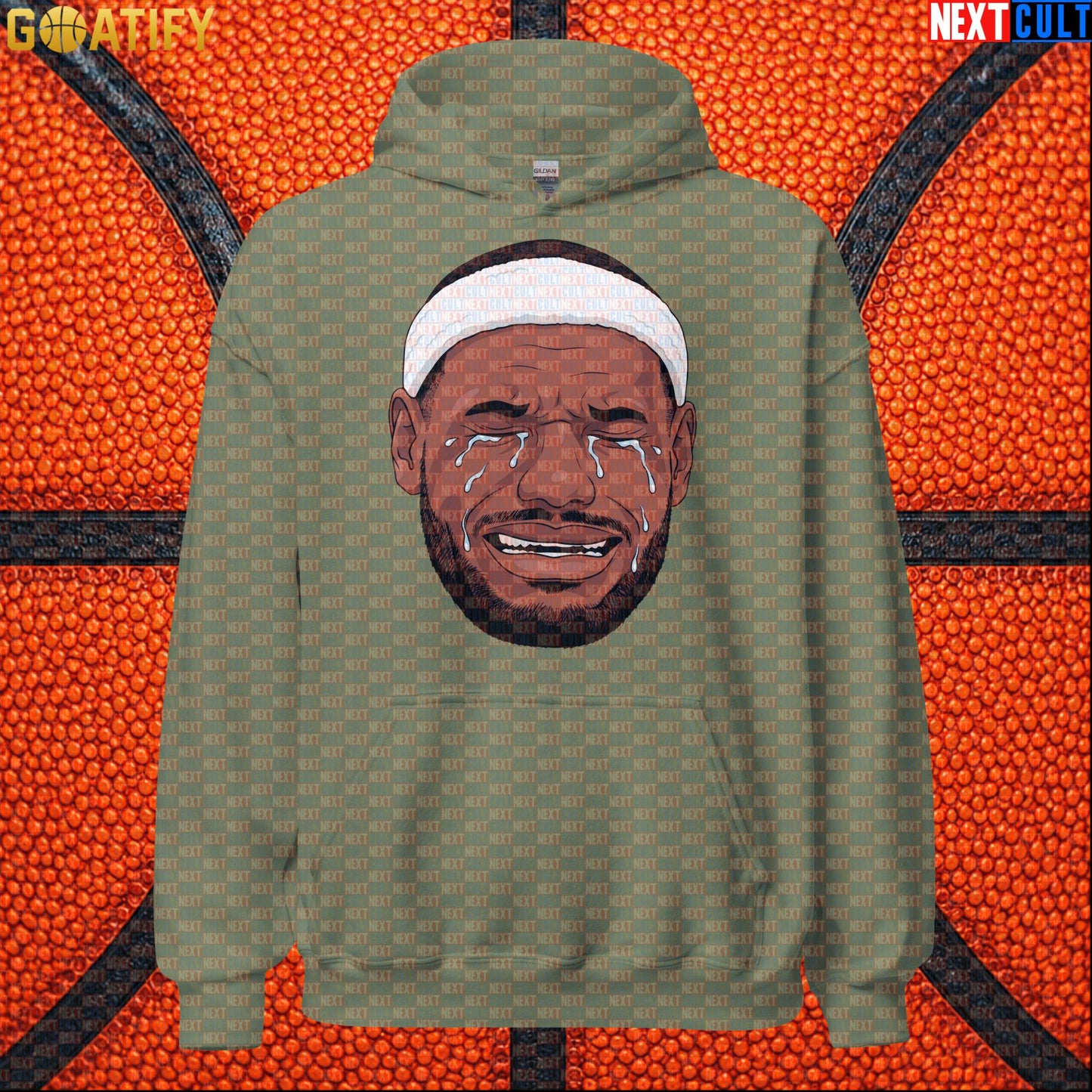 Crying LeBron Meme Hoodie – Funny NBA Basketball Pullover Game Day Gift for Sports Fans |  | ["Basketball", "LeBron James", "NBA"]