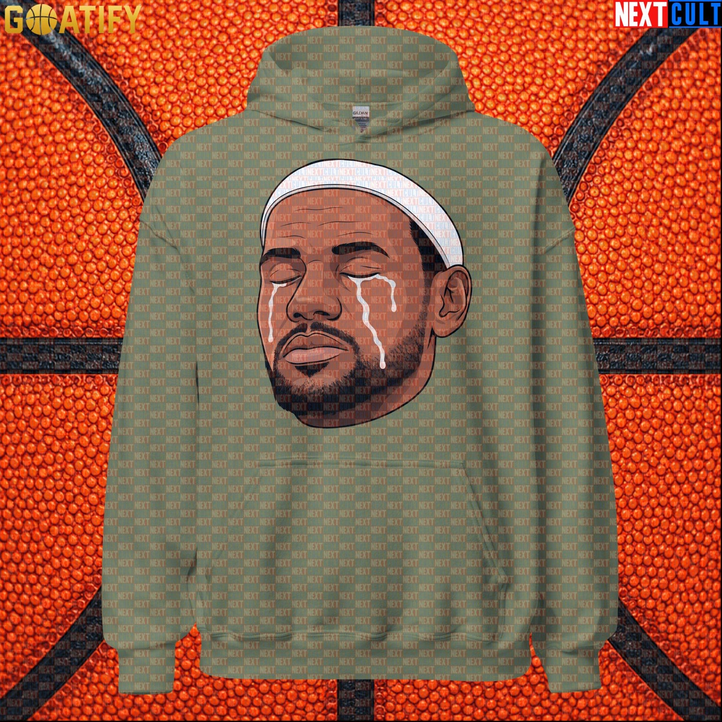 Crying LeBron Meme Hoodie – Emotional NBA Basketball Pullover Game Day Gift for Sports Fans |  | ["Basketball", "LeBron James", "NBA"]