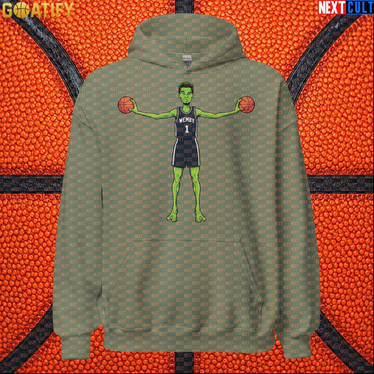 Basketball Hoodie Alien Wemby Sci-Fi Graphic for Spurs Fans, Game Day and Streetwear |  | ["Basketball", "France", "NBA", "San Antonio Spurs", "Victor Wembanyama", "Wemby"]