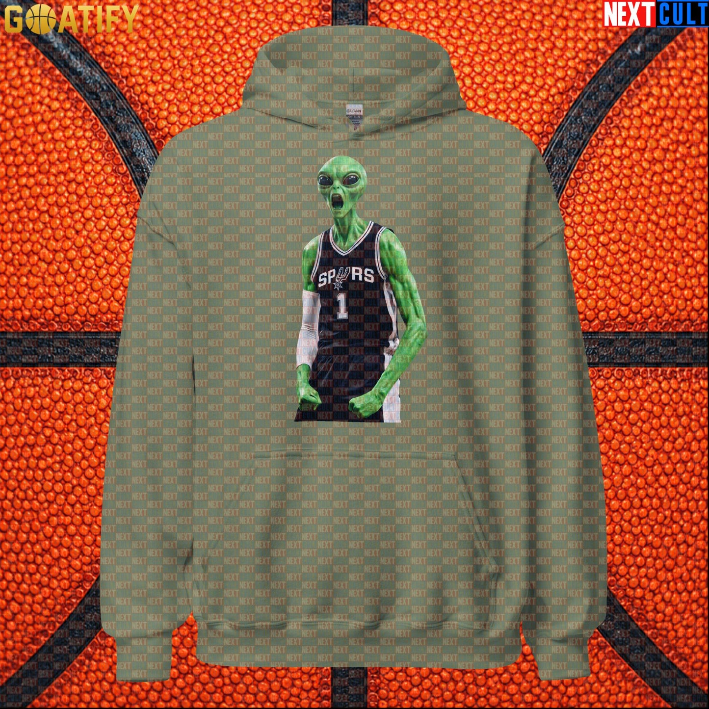 Basketball Hoodie Screaming Alien Wemby Graphic for Victor Wembanyama and Spurs Fans |  | ["Basketball", "France", "NBA", "San Antonio Spurs", "Victor Wembanyama", "Wemby"]