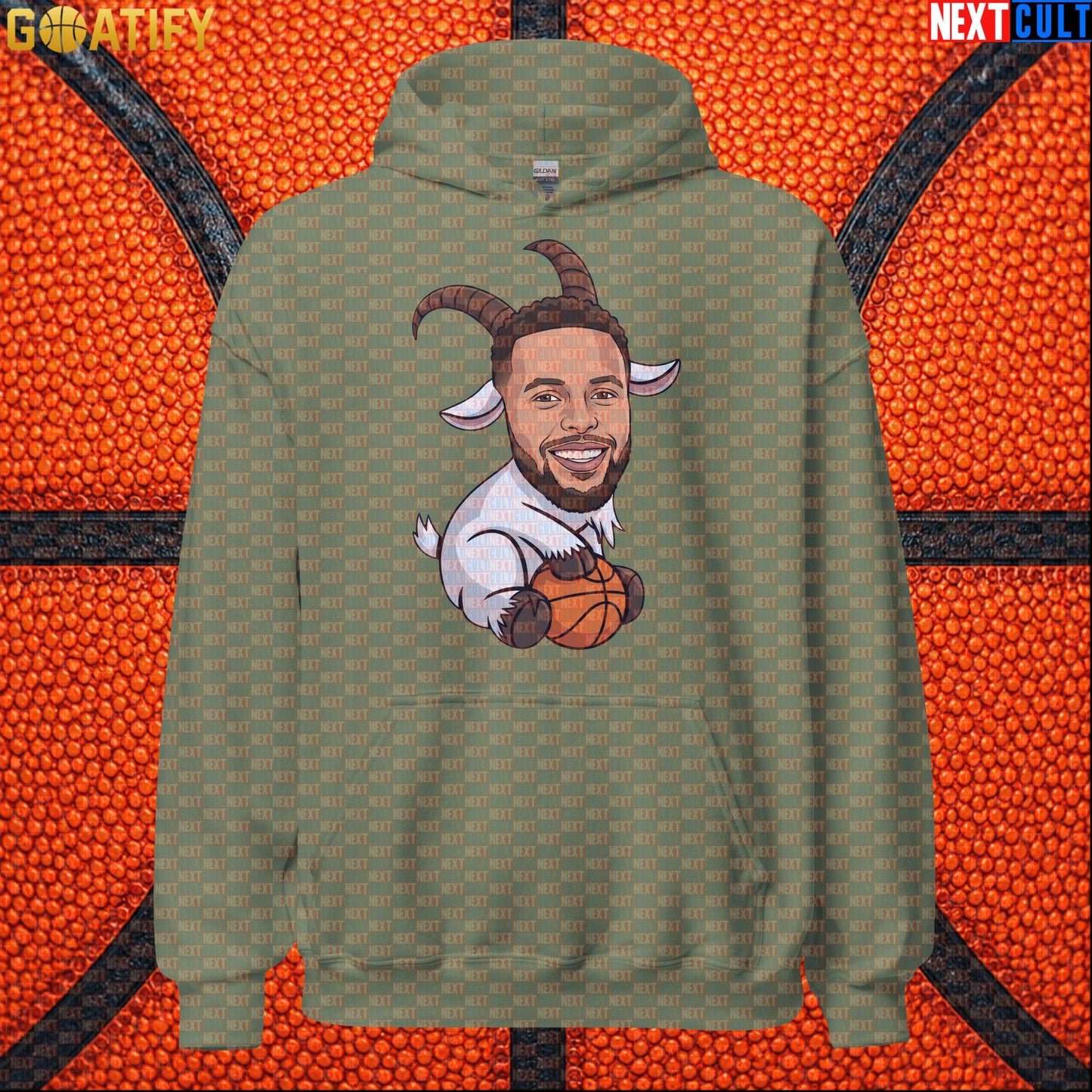 Stephen Curry Hoodie GOAT Basketball Pullover for Warriors Fans, Funny NBA Sports Gift | Hoodies | ["Basketball", "Golden State Warriors", "NBA", "NCB", "Stephen Curry"]