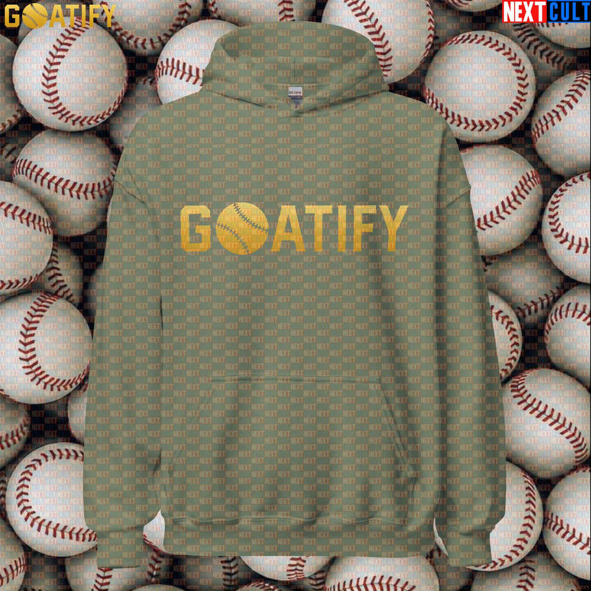 Hoodie GOATIFY Baseball GOAT Pullover for MLB Fans Greatest of All Time Sports Gift | Hoodies | ["Baseball", "MLB", "NCB"]