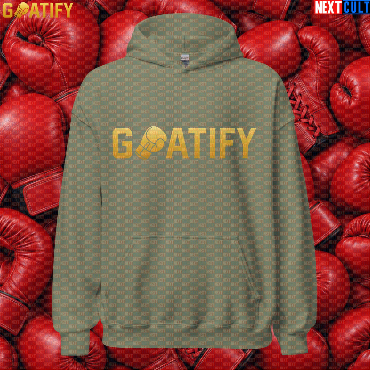 Boxing GOAT Hoodie GOATIFY Gold Fight Pullover for Boxing Fans & Martial Arts Sports Gifts | Hoodies | ["Boxing", "Martial Arts", "NCB"]
