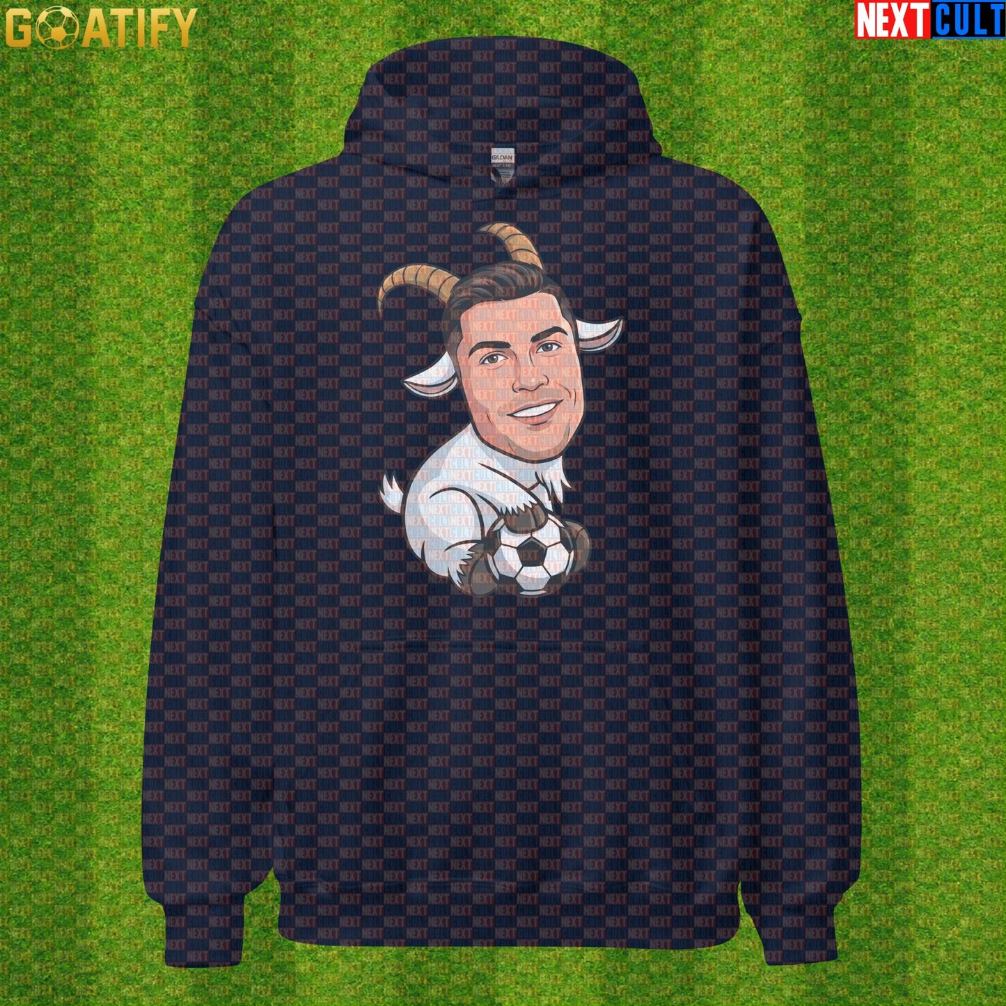 Cristiano Ronaldo Hoodie – Funny GOAT Football Pullover Gift for Portugal World Cup Fans |  | ["Al Nassr", "Cristiano Ronaldo", "Football", "Juventus", "Manchester United", "Portugal", "Real Madrid", "Soccer"]