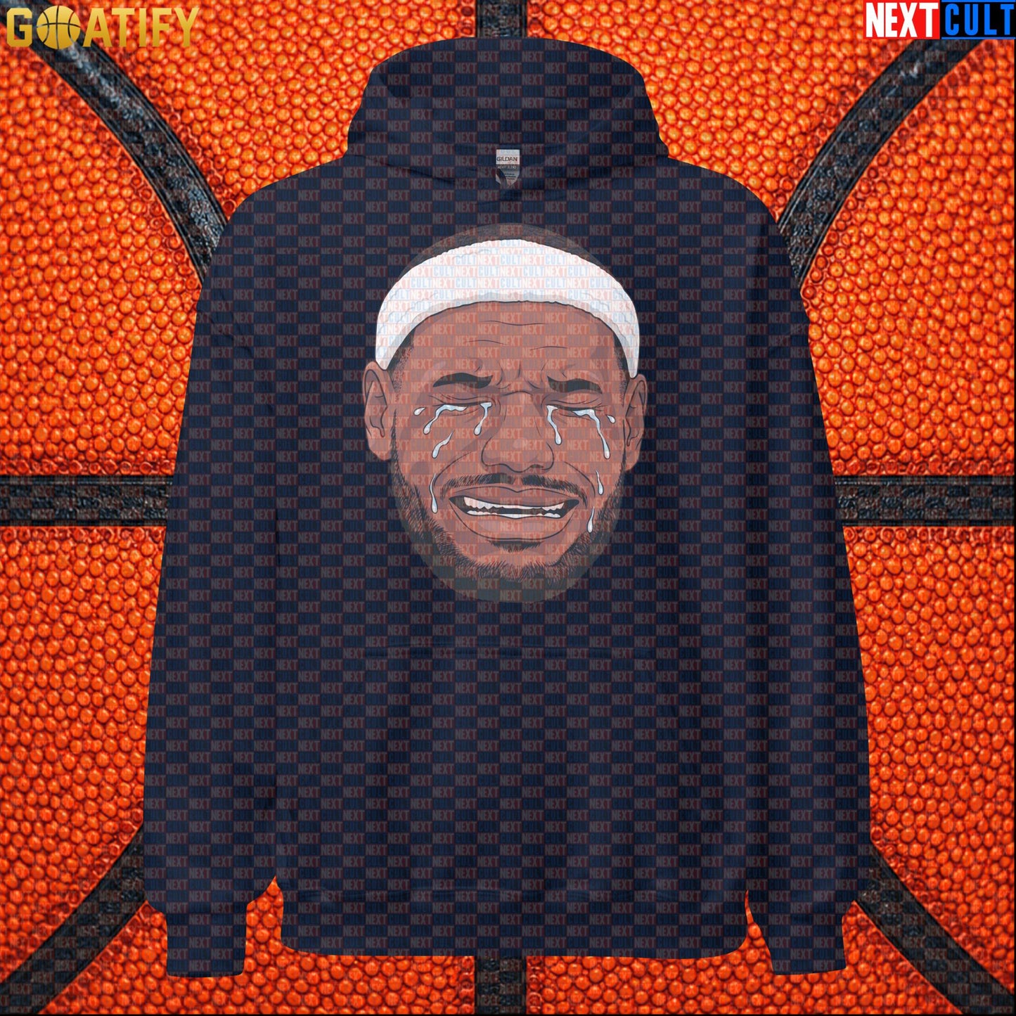 Crying LeBron Meme Hoodie – Funny NBA Basketball Pullover Game Day Gift for Sports Fans |  | ["Basketball", "LeBron James", "NBA"]