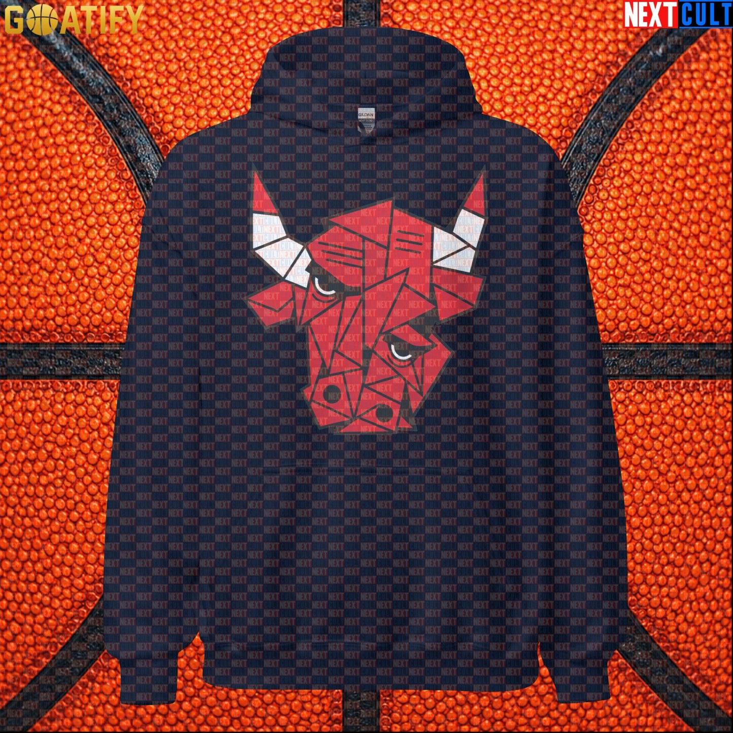 Chicago Bulls Meme Hoodie – Picasso Bulls Cubism Art Pullover for NBA Basketball Fans |  | ["Basketball", "Chicago Bulls", "NBA"]