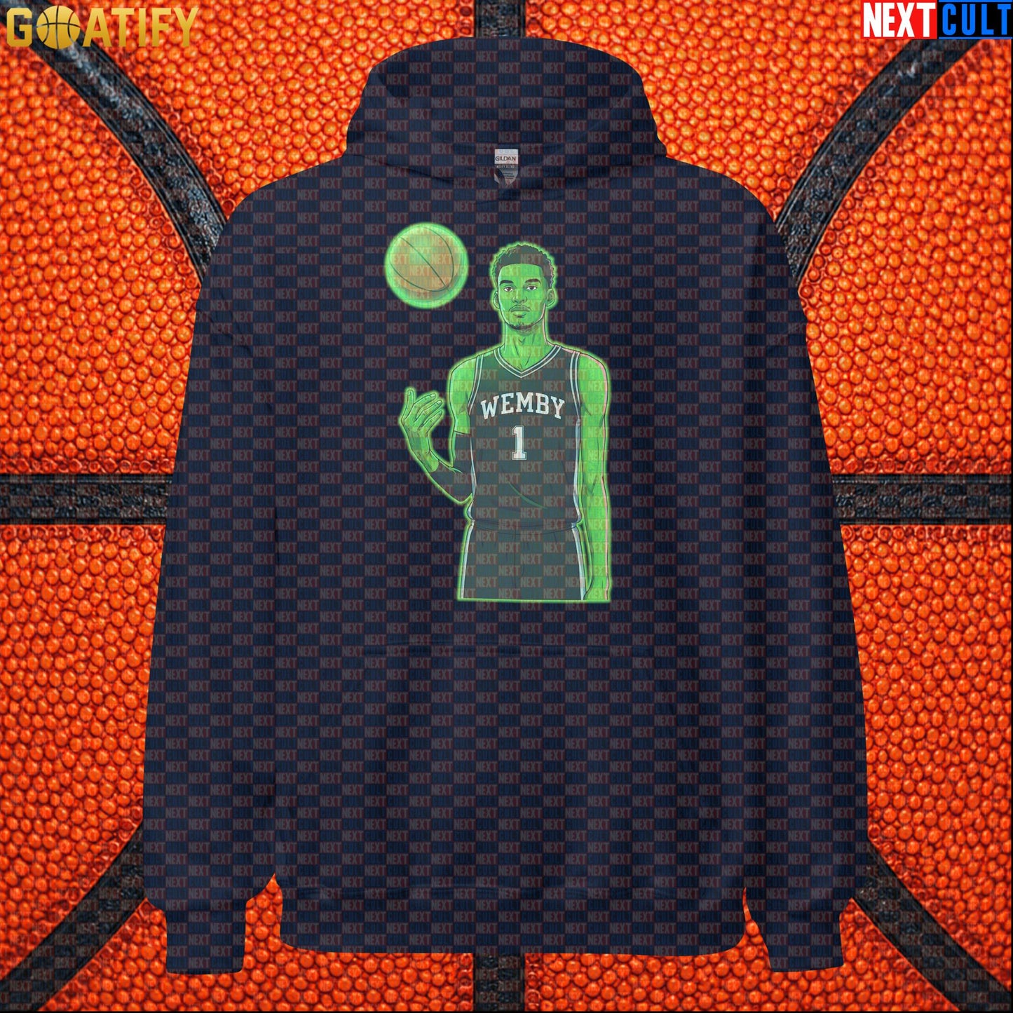 Basketball Hoodie Alien Wemby Sci-Fi Art for Spurs Fans, Streetwear, Game Days and NBA Gifts |  | ["Basketball", "France", "NBA", "San Antonio Spurs", "Victor Wembanyama", "Wemby"]