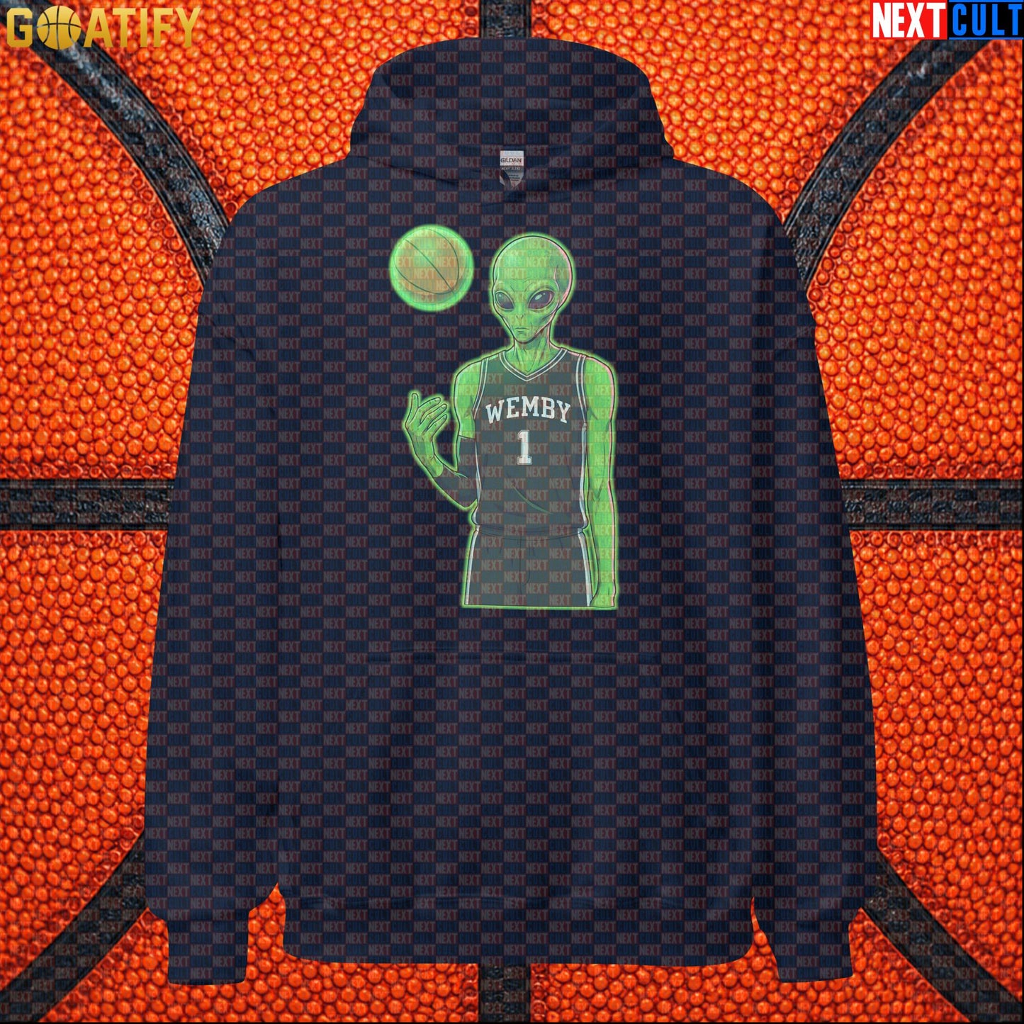 Basketball Hoodie Alien Wemby Sci-Fi Graphic for Spurs Fans, Victor Wembanyama Gift |  | ["Basketball", "France", "NBA", "San Antonio Spurs", "Victor Wembanyama", "Wemby"]