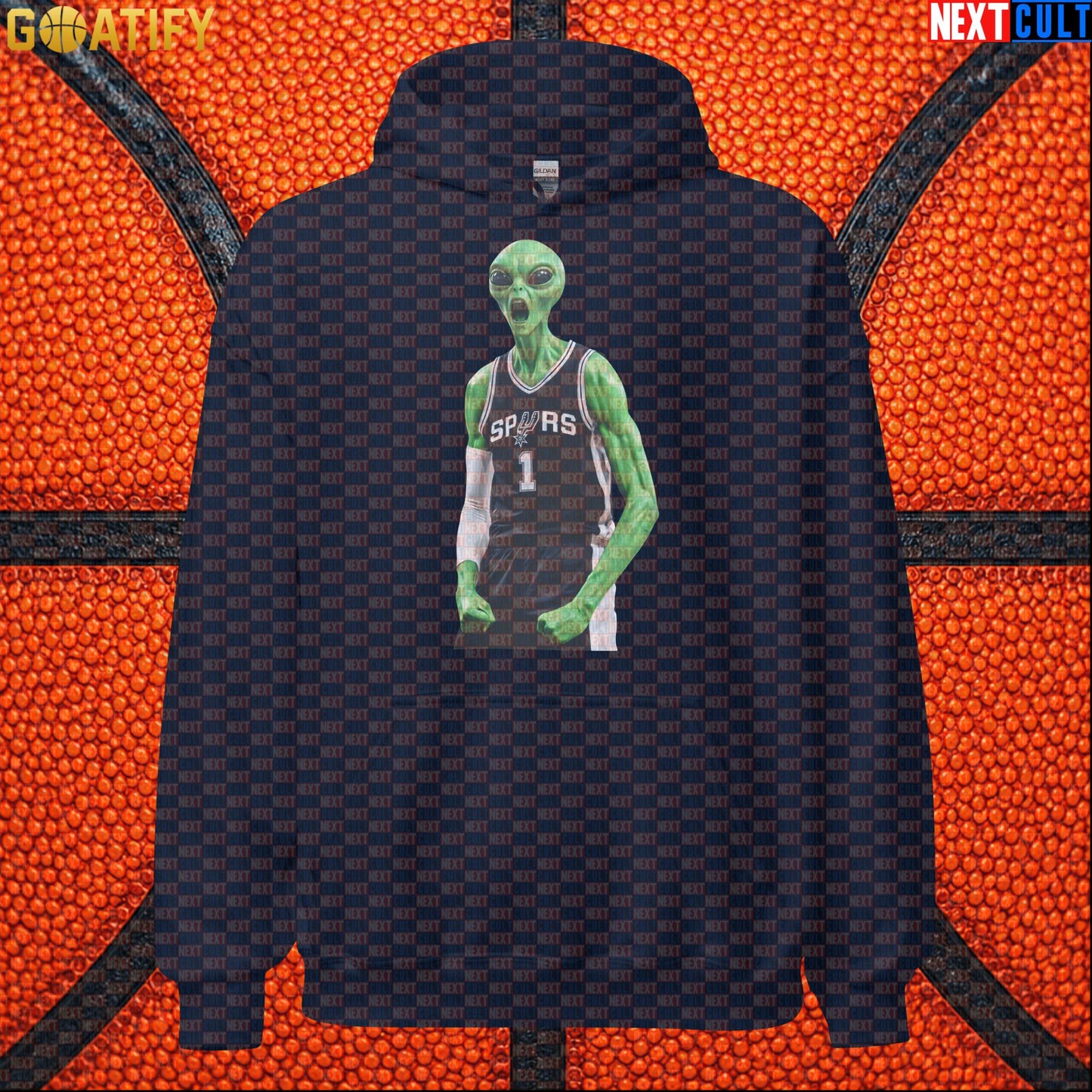 Basketball Hoodie Screaming Alien Wemby Graphic for Victor Wembanyama and Spurs Fans |  | ["Basketball", "France", "NBA", "San Antonio Spurs", "Victor Wembanyama", "Wemby"]