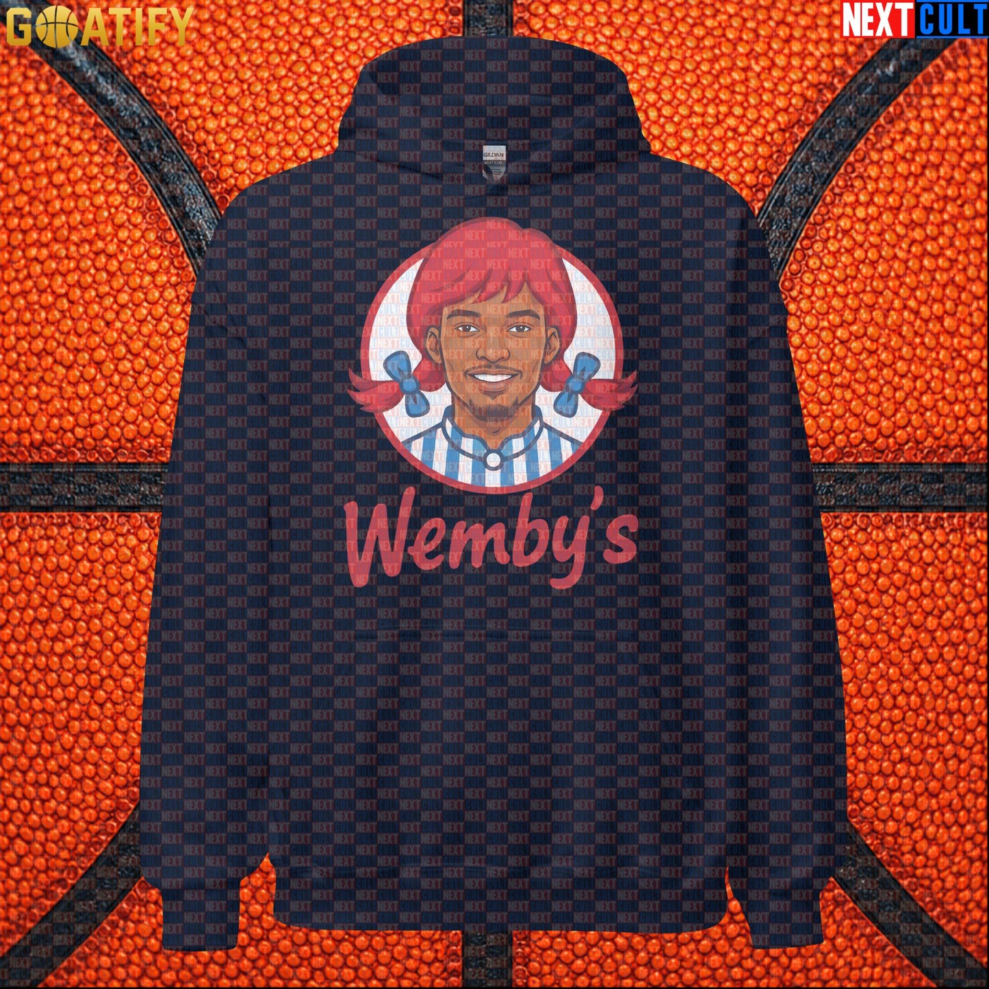 Basketball Hoodie Wemby's Fast Food Meme for Wemby Fans, NBA Games and Novelty Gifts |  | ["Basketball", "France", "NBA", "San Antonio Spurs", "Victor Wembanyama", "Wemby"]