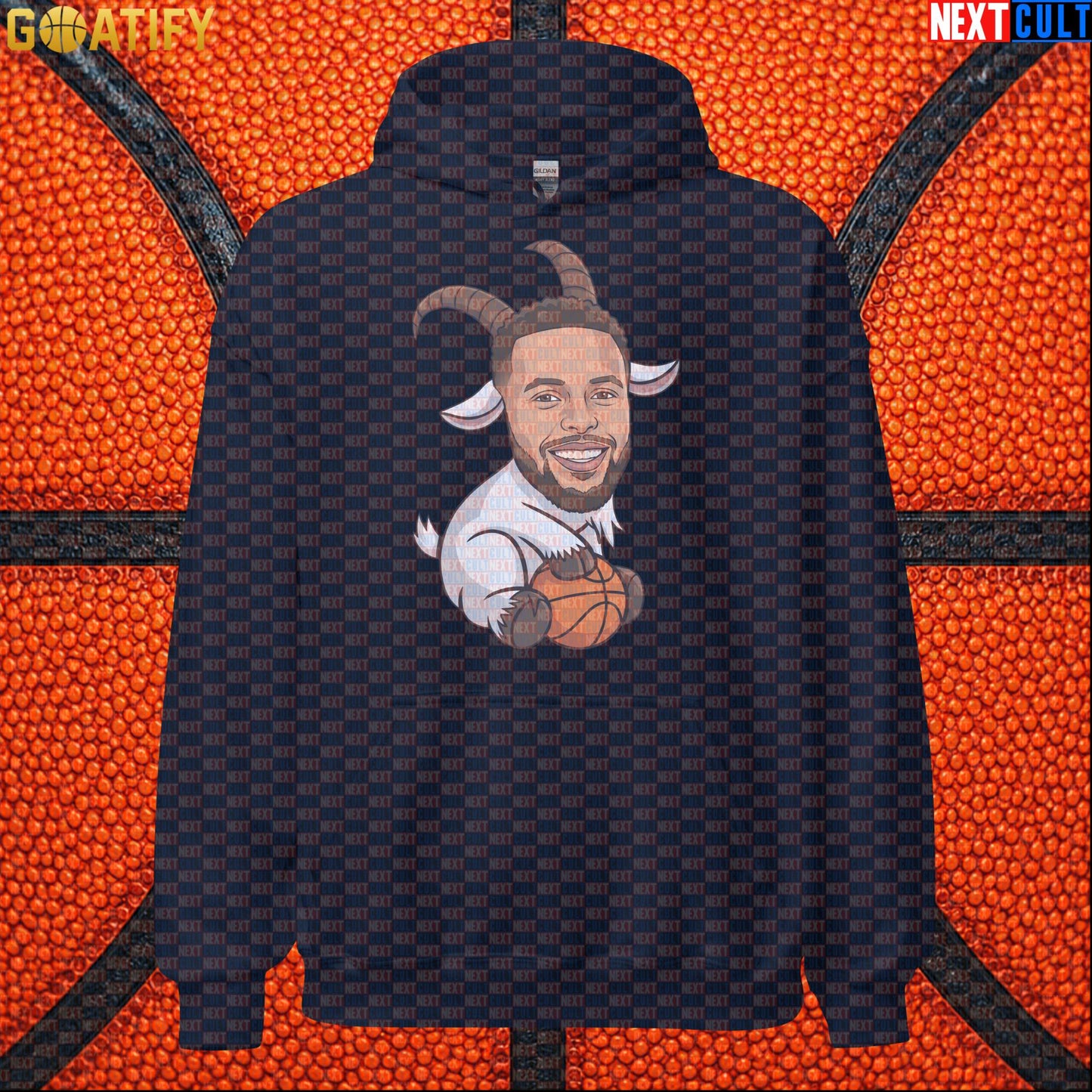 Stephen Curry Hoodie GOAT Basketball Pullover for Warriors Fans, Funny NBA Sports Gift | Hoodies | ["Basketball", "Golden State Warriors", "NBA", "NCB", "Stephen Curry"]