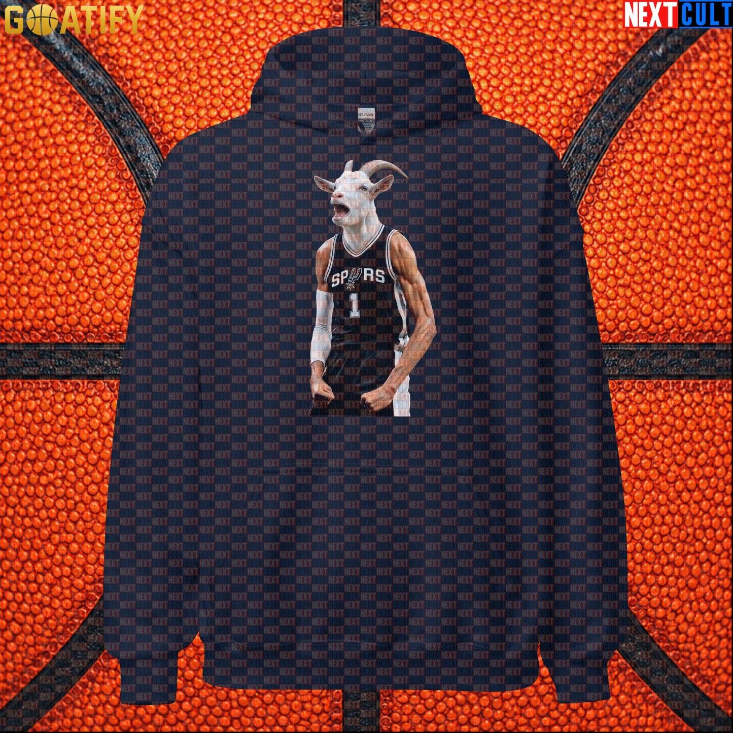 Hoodie Victor Wembanyama GOAT Basketball Pullover for San Antonio Fans Funny NBA Sports Gift | Hoodies | ["Basketball", "France", "NBA", "NCB", "San Antonio Spurs", "Victor Wembanyama", "Wemby"]