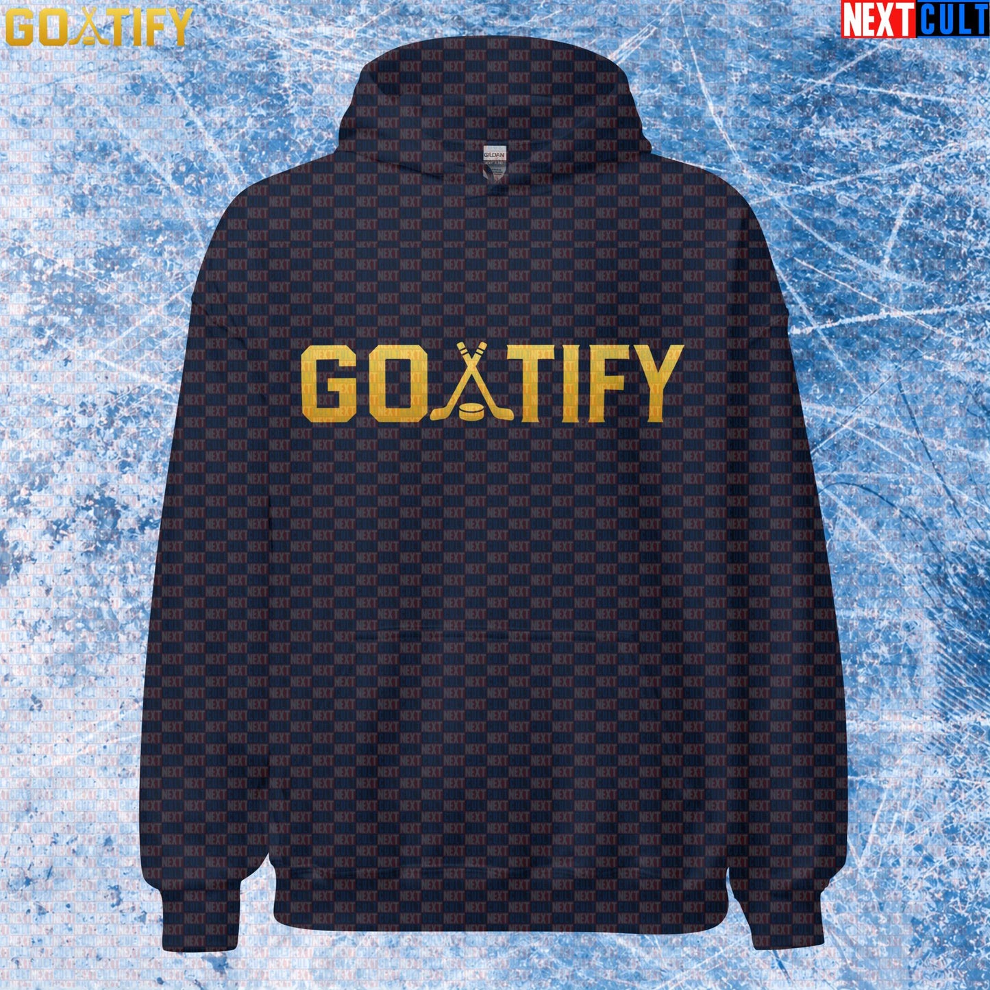 Hockey GOAT Hoodie GOATIFY Gold Logo Pullover for NHL Fans & Ice Hockey Gifts | Hoodies | ["Hockey", "NCB", "NHL"]