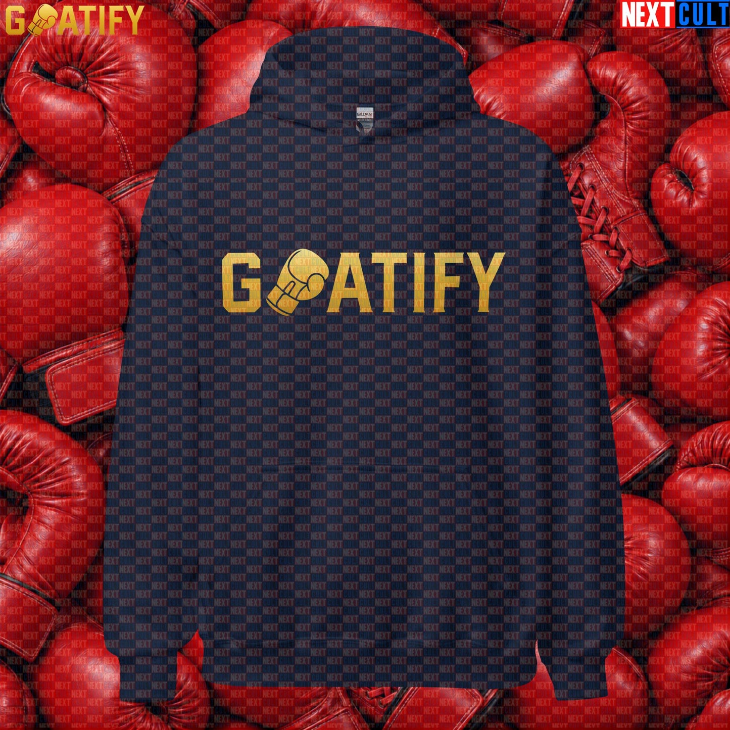 Boxing GOAT Hoodie GOATIFY Gold Fight Pullover for Boxing Fans & Martial Arts Sports Gifts | Hoodies | ["Boxing", "Martial Arts", "NCB"]