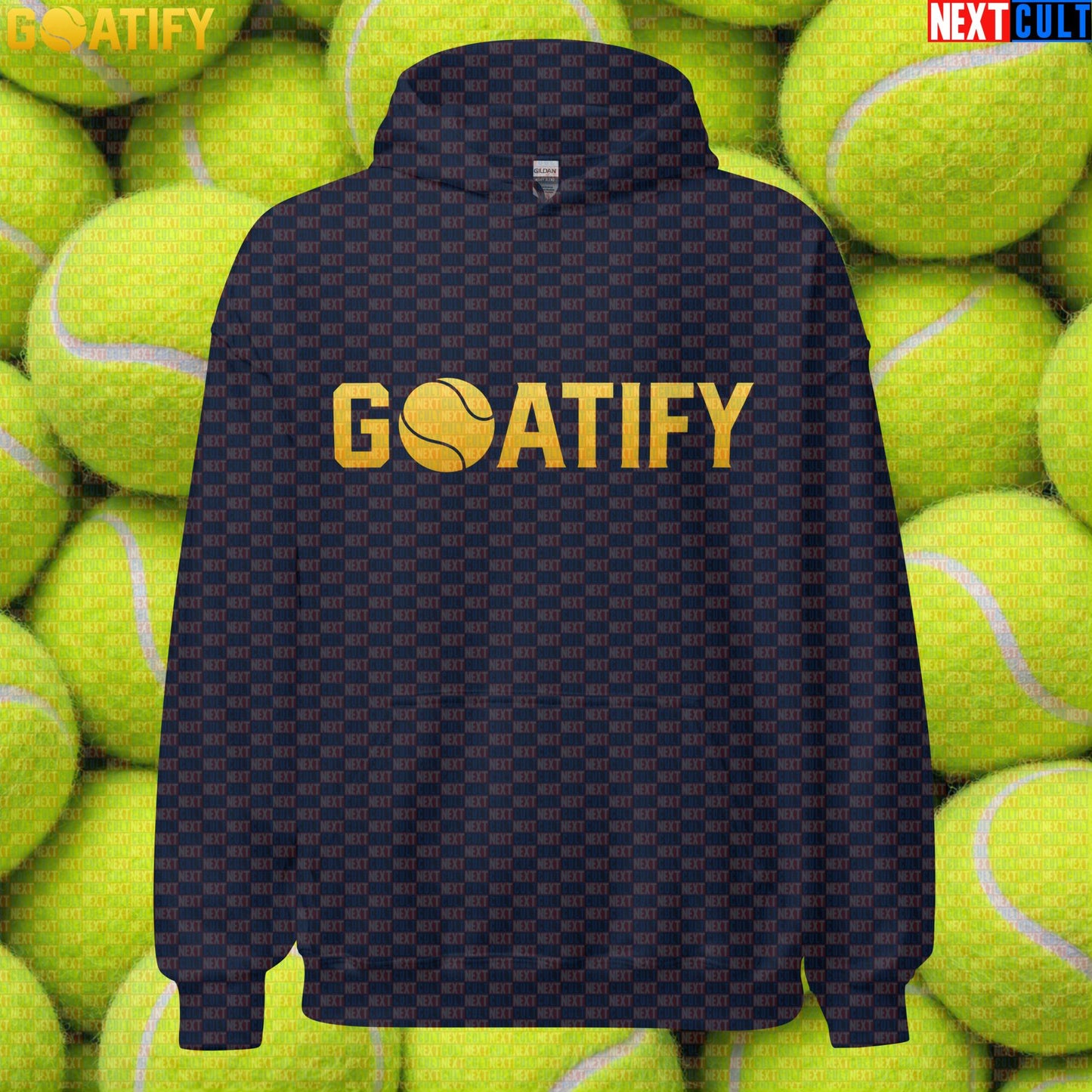 Tennis GOAT Hoodie Golden Ball Pullover for Tennis & Padel Fans, Players & Gifts | GOATIFY | Hoodies | ["NCB", "Padel", "Tennis"]