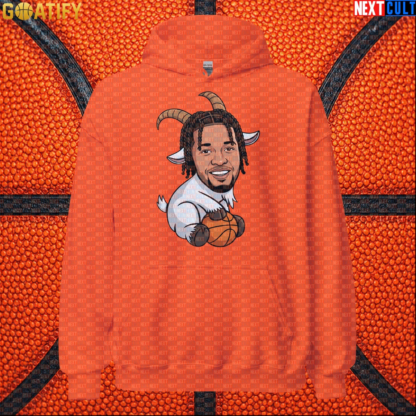 Jalen Brunson Hoodie – Champion GOAT Pullover for Knicks Fans and NYC Basketball Style Orange Next Cult Brand