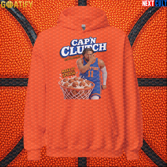 Jalen Brunson Hoodie – Make It Splash Pullover for New York Basketball Fans Orange Next Cult Brand