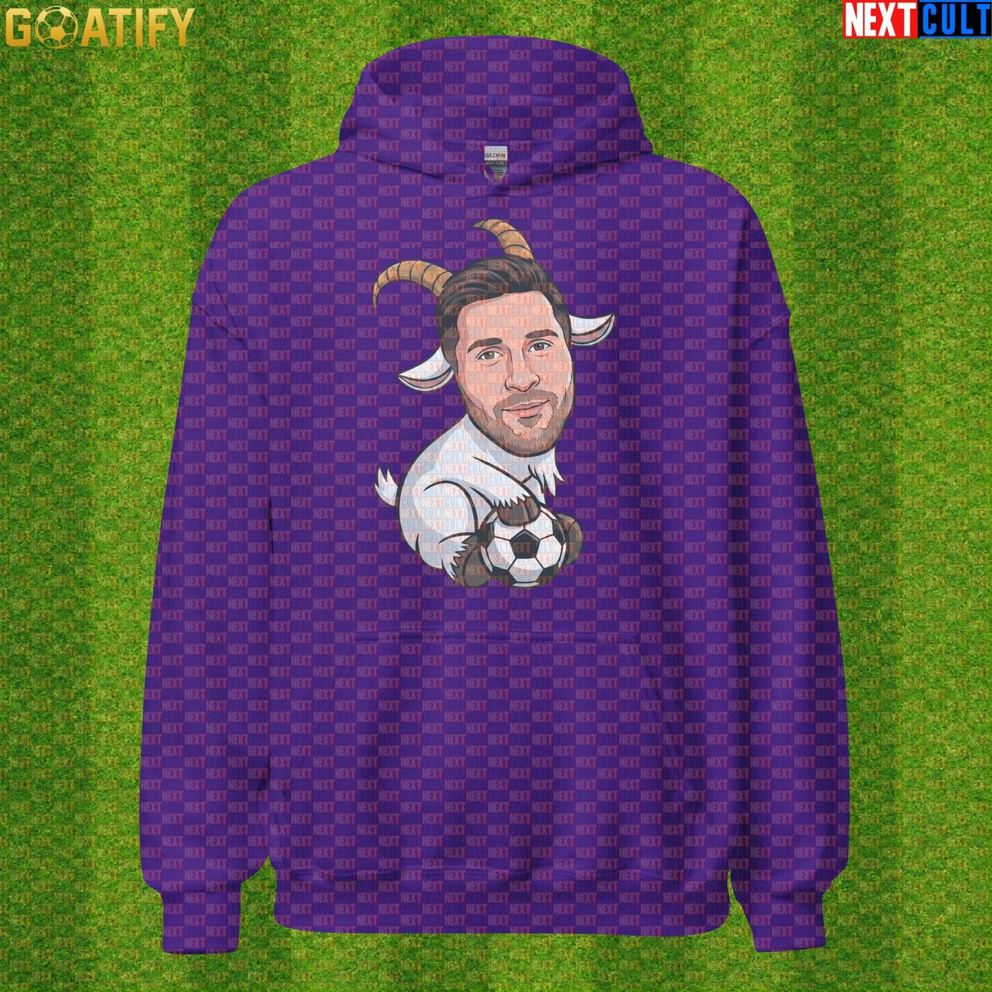Lionel Messi Hoodie - Funny GOAT Soccer Pullover Gift for Argentina World Cup Football Fans |  | ["Argentina", "Barcelona", "Football", "Inter Miami", "Lionel Messi", "Soccer"]
