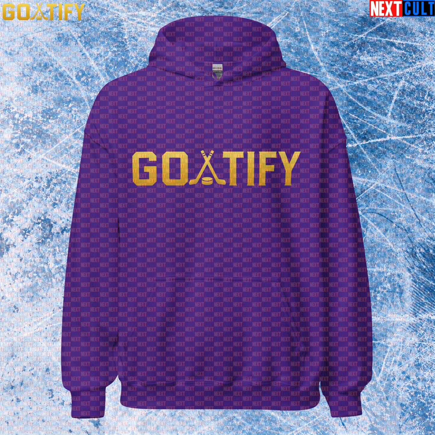 Hockey GOAT Hoodie GOATIFY Gold Logo Pullover for NHL Fans & Ice Hockey Gifts | Hoodies | ["Hockey", "NCB", "NHL"]